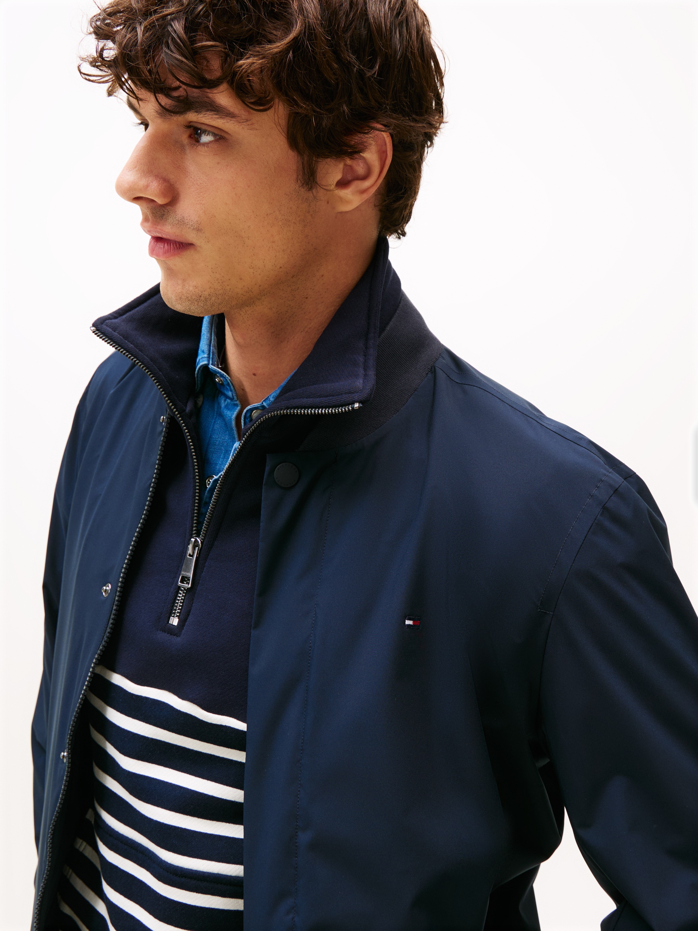 Tommy Hilfiger Bomberjacke "TECH LIGHTWEIGHT" mit Kapuze Regular fit mit St günstig online kaufen