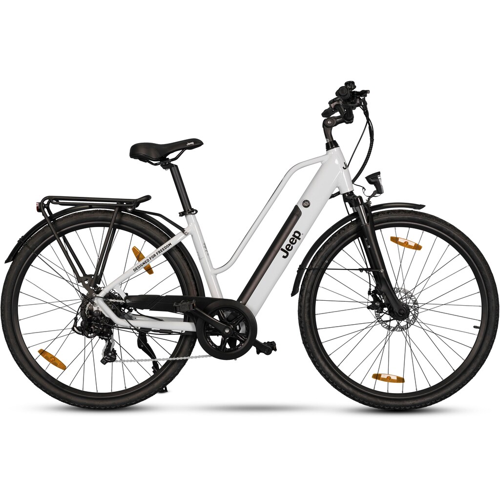 Jeep E-Bikes E-Bike »TLR 7011«, 7 Gang, Heckmotor 250 W, (mit Akku-Ladegerät)