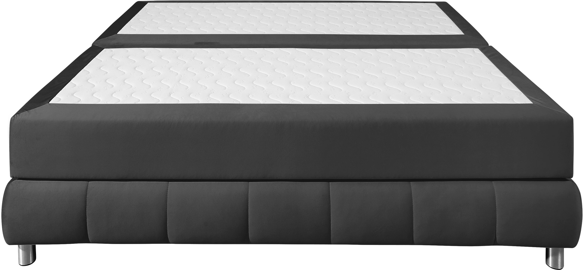 Home Affaire Salo Boxspring Bed Anthracite 186x206cm 6