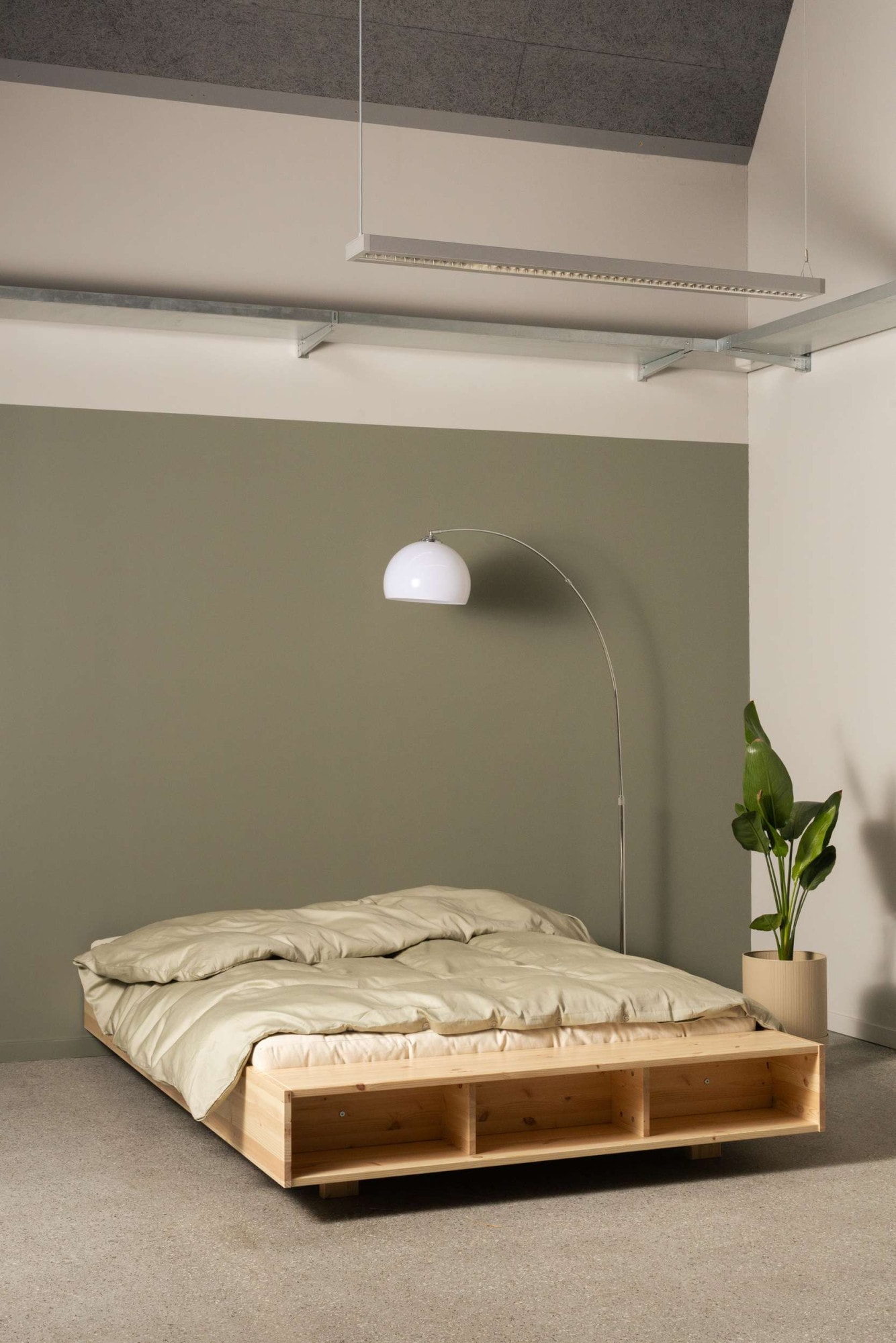 Karup Design Stauraumbett »Merge Bed Bettgestell m. integrierter Bank m. Stauraum, mehrere Größen«, inkl. Lattenrost, excl. Matratze, FSC®-zertifiziertes Massivholz