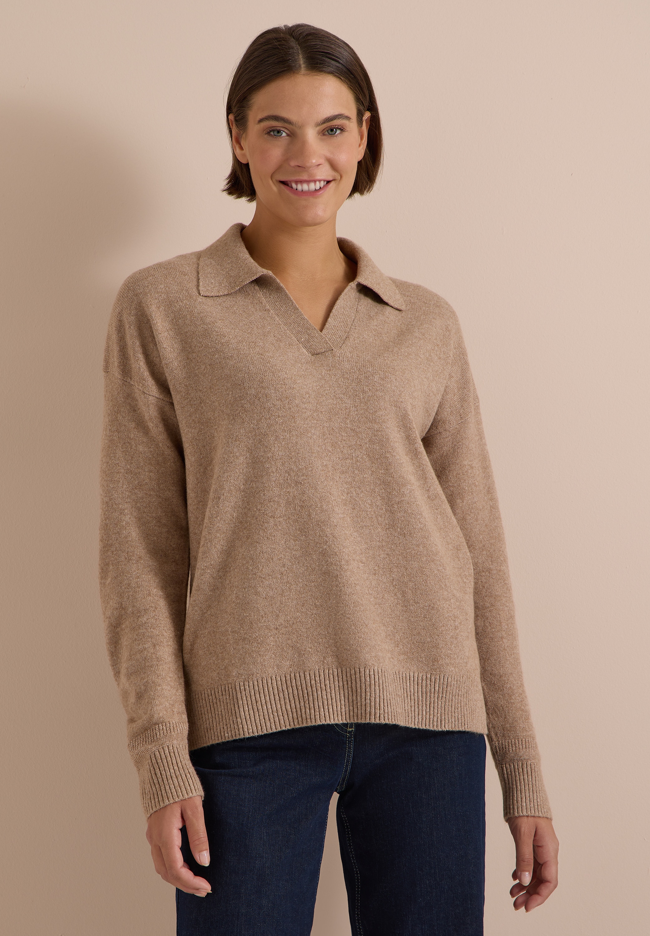 Cecil Strickpullover aus softem Materialmix