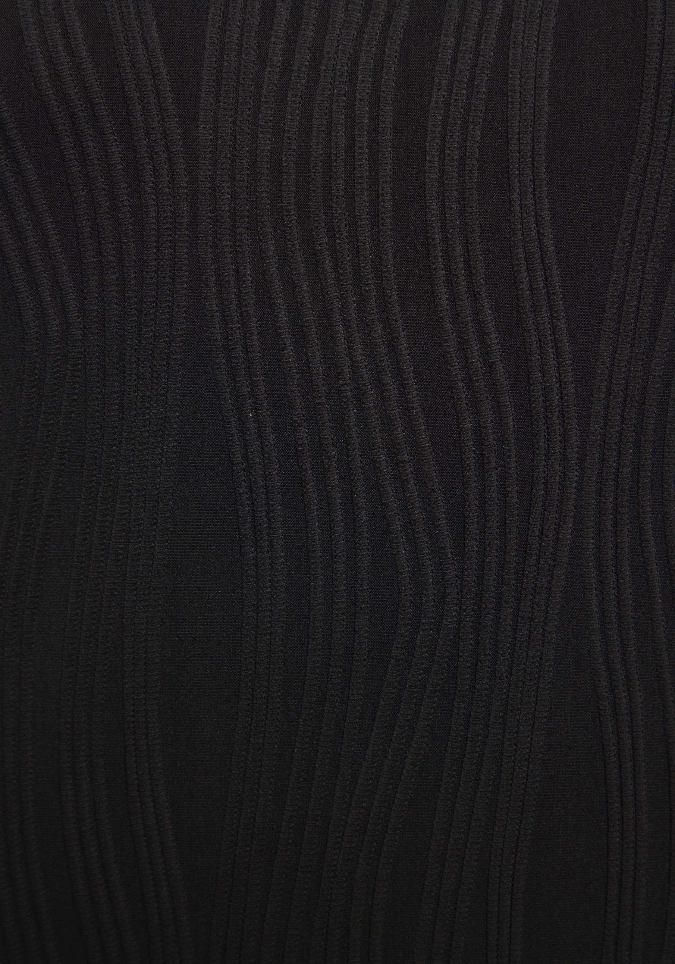 LASCANA Midikleid, mit Strukturmuster, enges Kleid, figurbetont