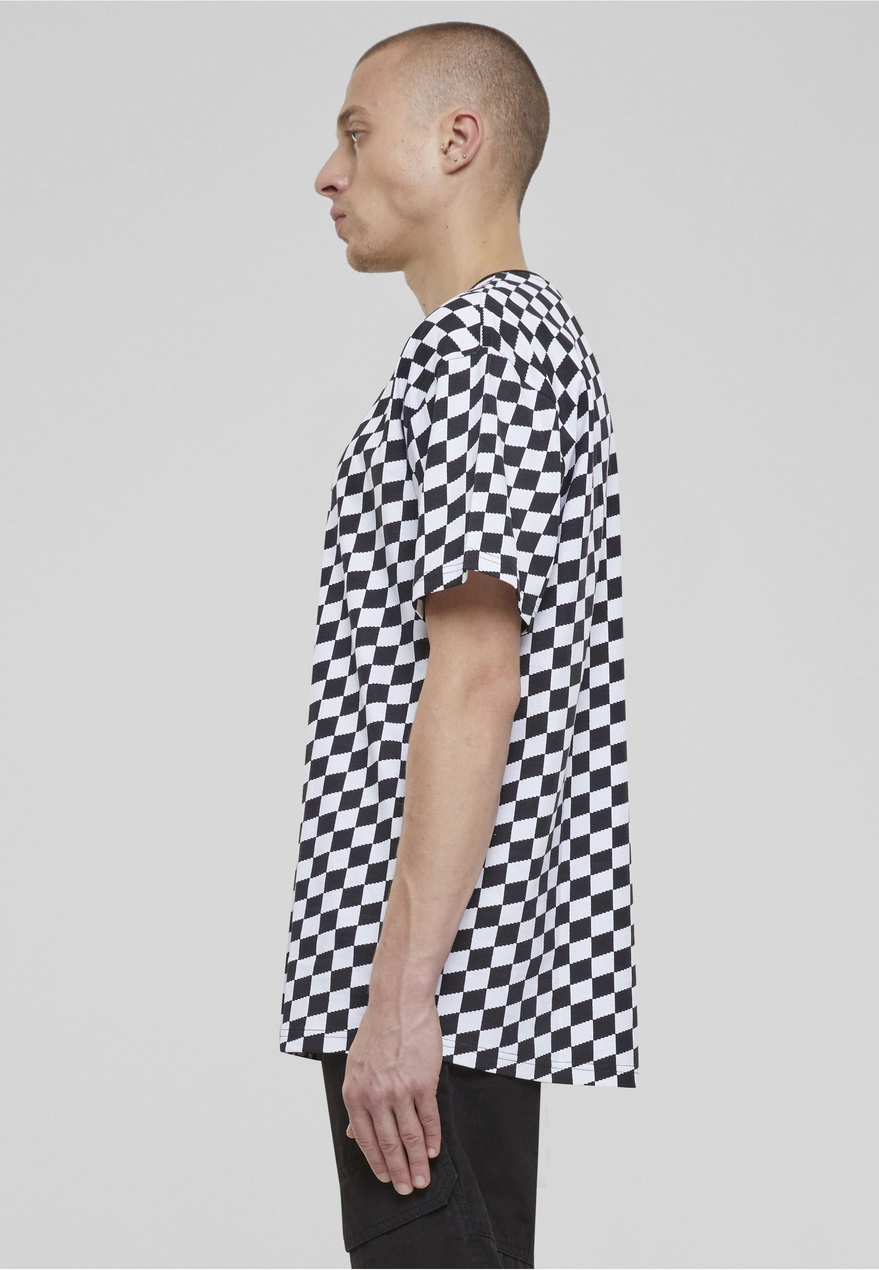 URBAN CLASSICS Langarmhemd »Urban Classics Herren Oversized Check Tee« 1 Stk.