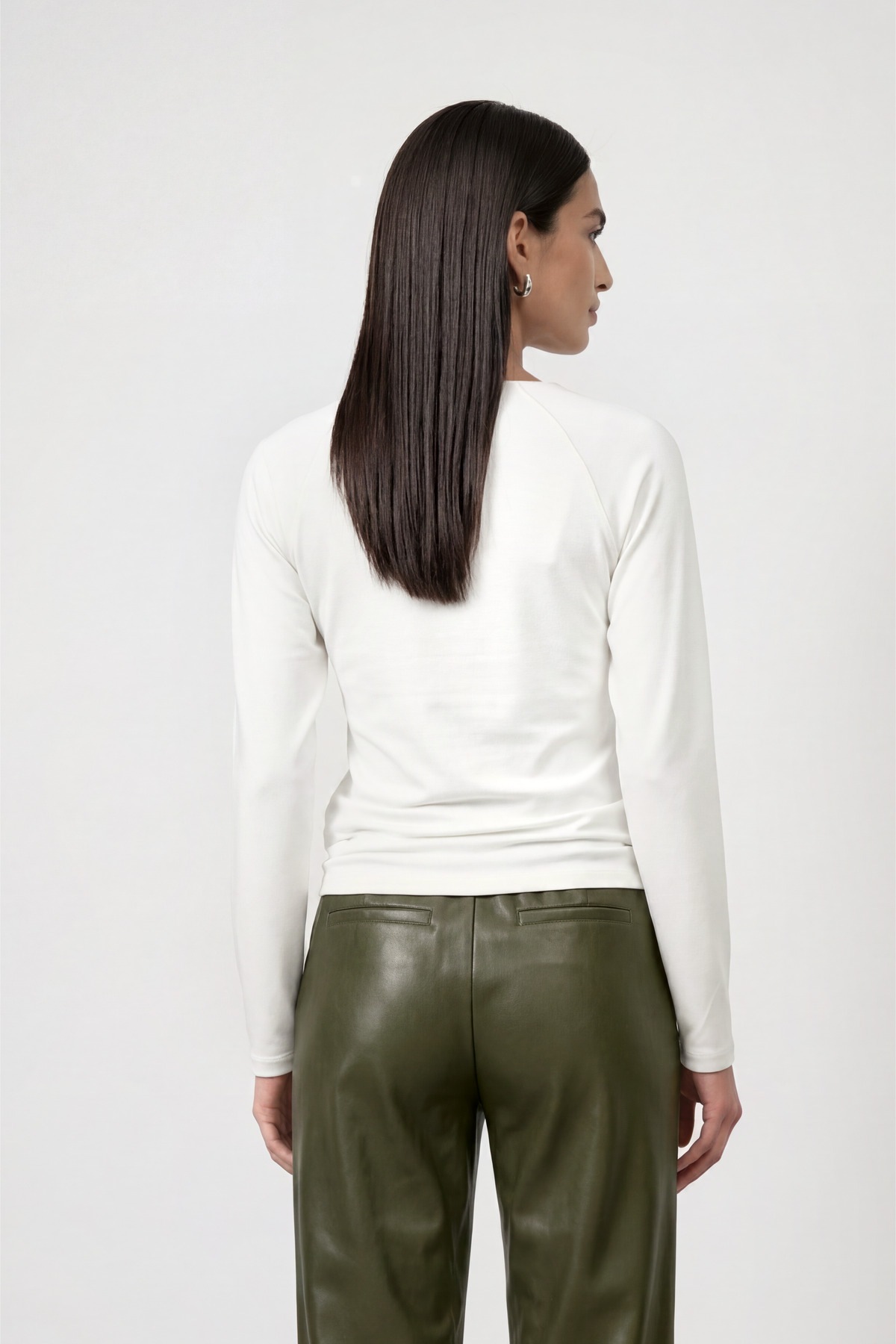 Monari Langarmshirt »Basic« aus weichem Viskose-Modal-Mix, Rundhals