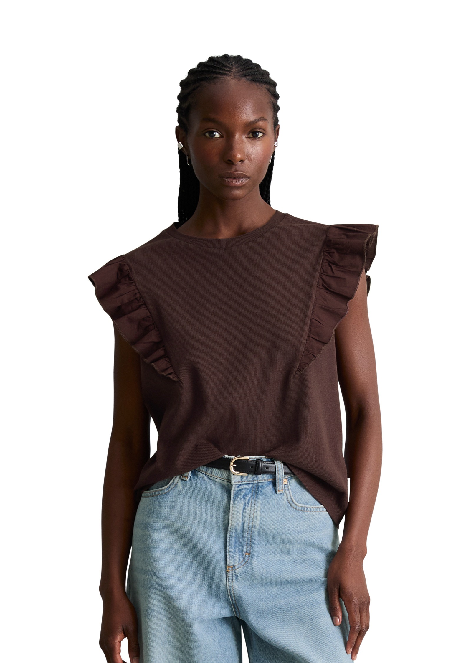 Marc OPolo DENIM T-Shirt "aus weichem Rippjersey"