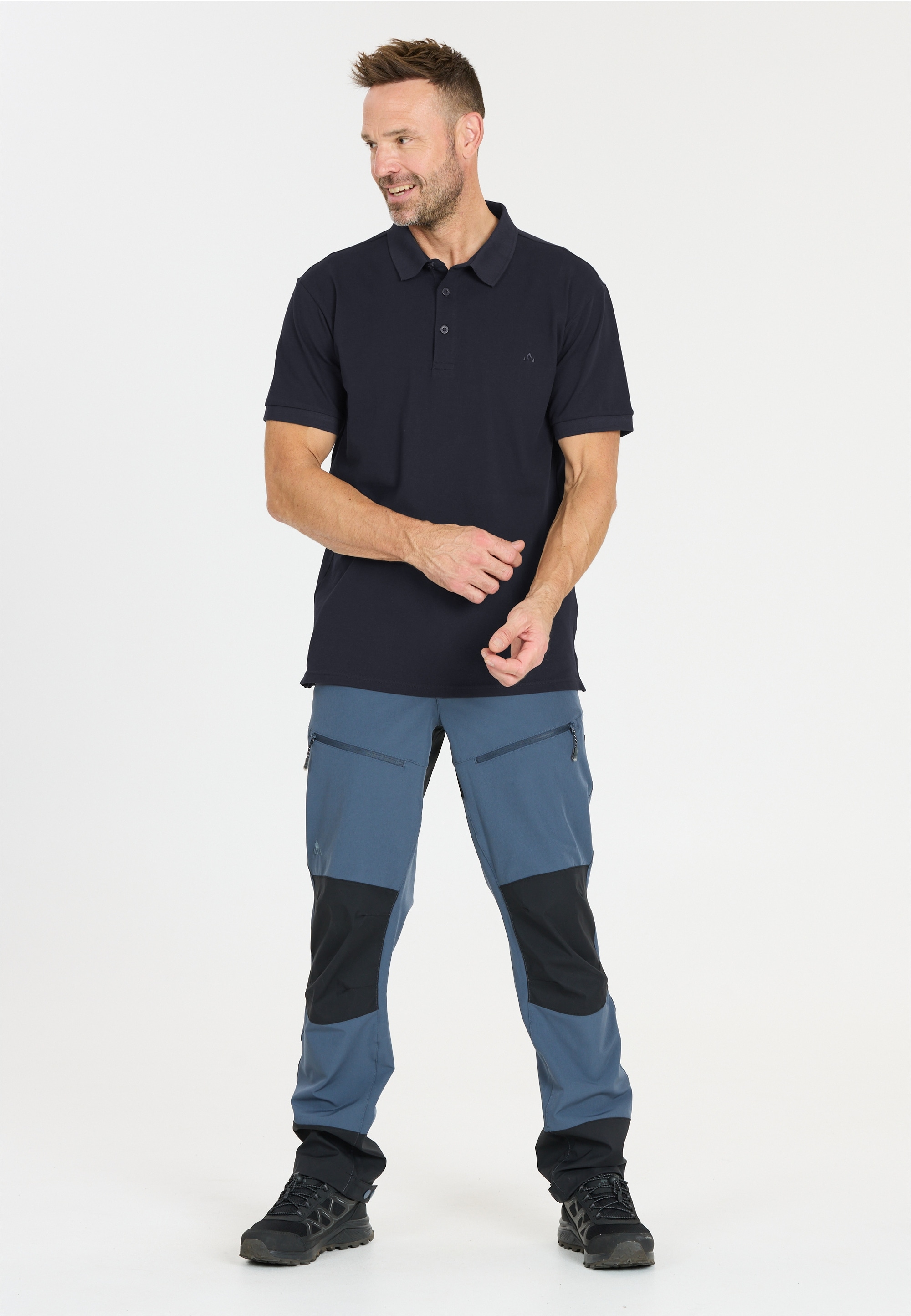 WHISTLER Langarm-Poloshirt "Jamero" mit Flachstrick-Polokragen günstig online kaufen