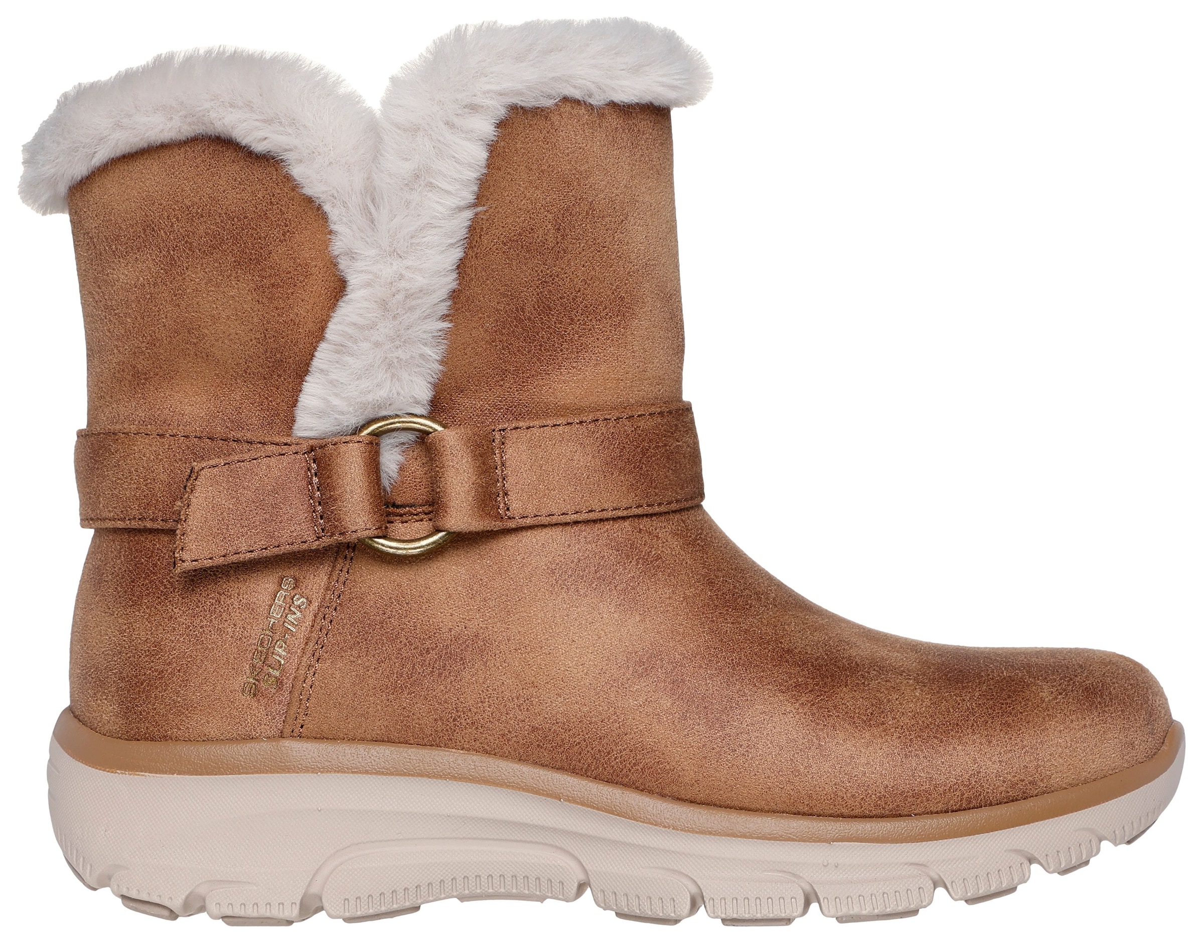 Skechers Winterstiefel »EASY GOING-DREAMERS MOVE«, Schlupfstiefel, Snowboots, Winterschuh mit Slip-Ins Schafteinstieg