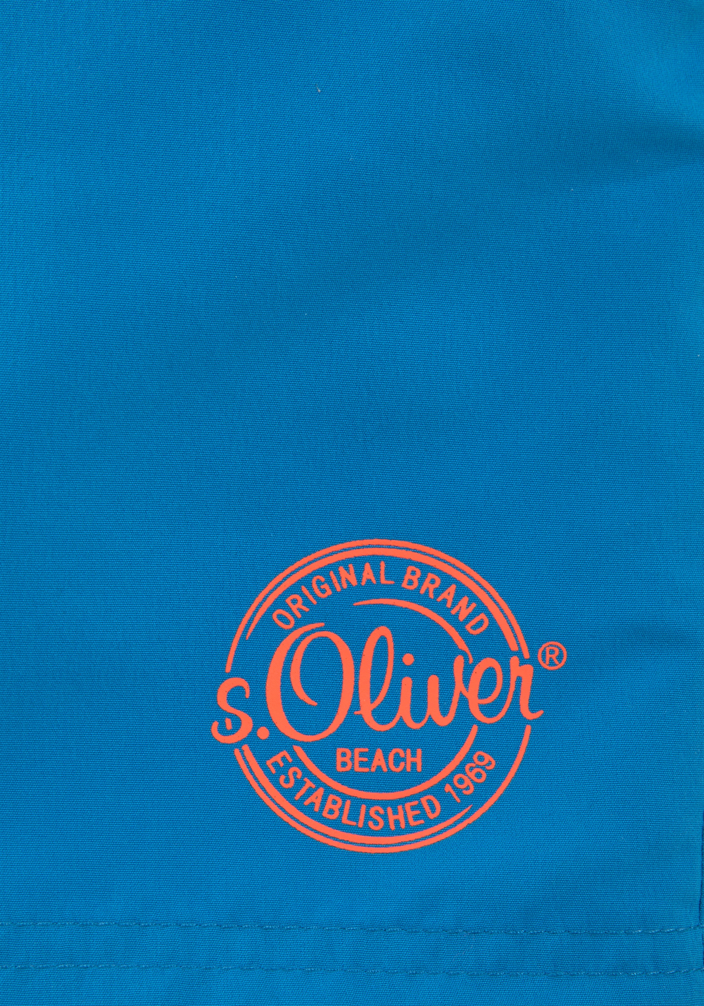 s.Oliver Beachwear Badeshorts mit kleiner Innentasche | BAUR
