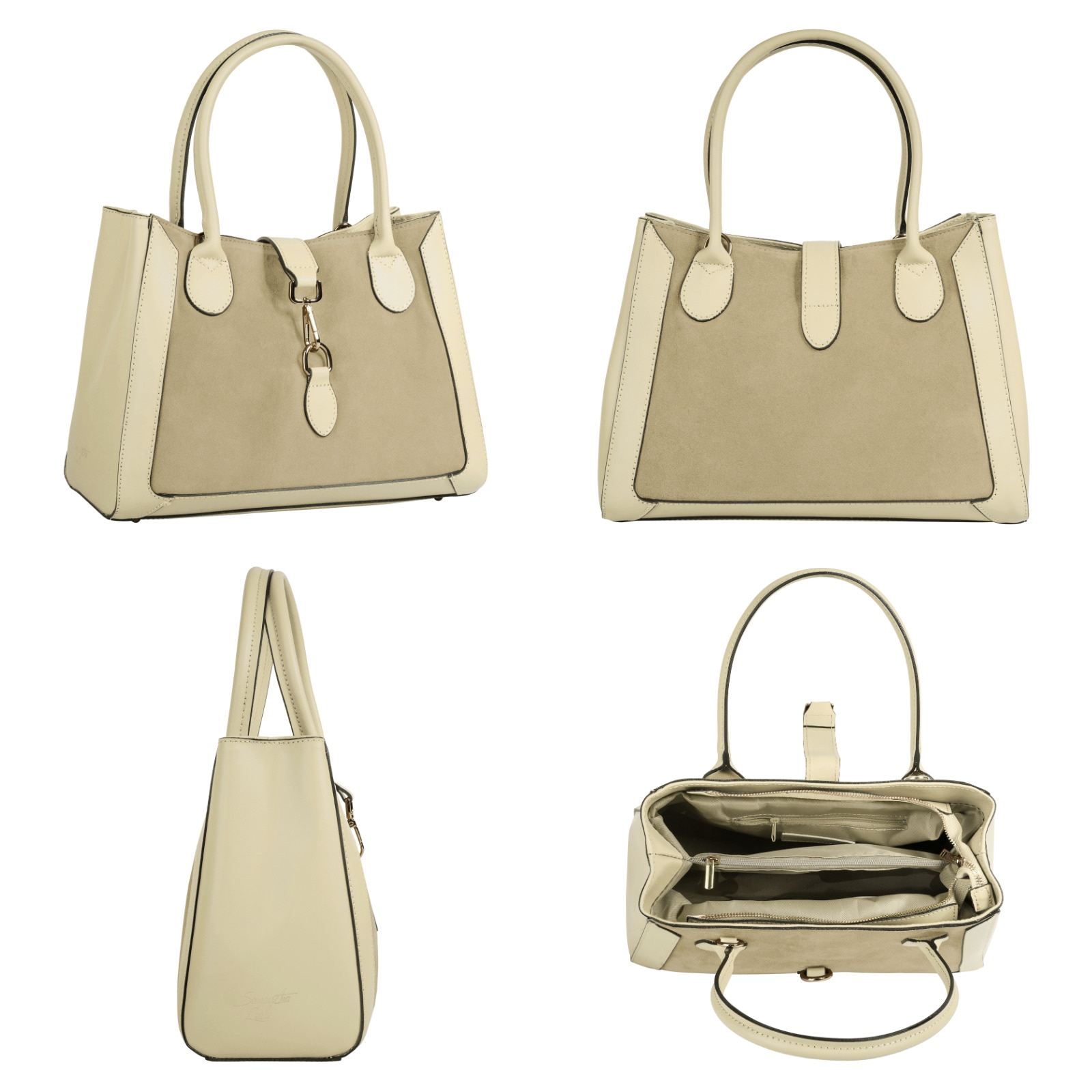 Samantha Look Shopper, echt Leder, Made in Italy