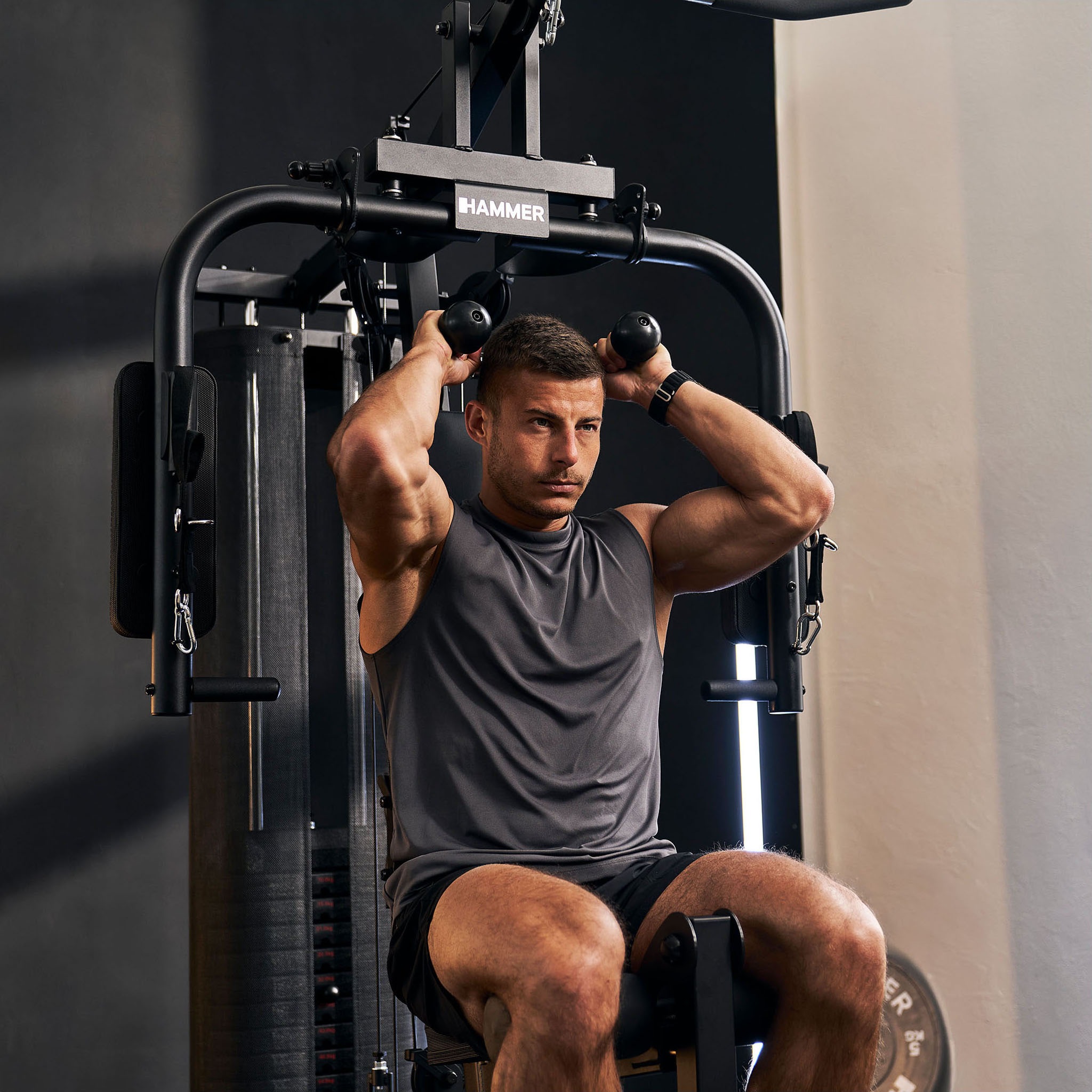 Finnlo by Hammer Kraftstation »Autark 600« 16 Gewichtsblöcke Butterflystange, Latzug, Ruderfunktion und mehr,  max. Benutzergewicht 120 kg, max. Trainingsgewicht 80 kg