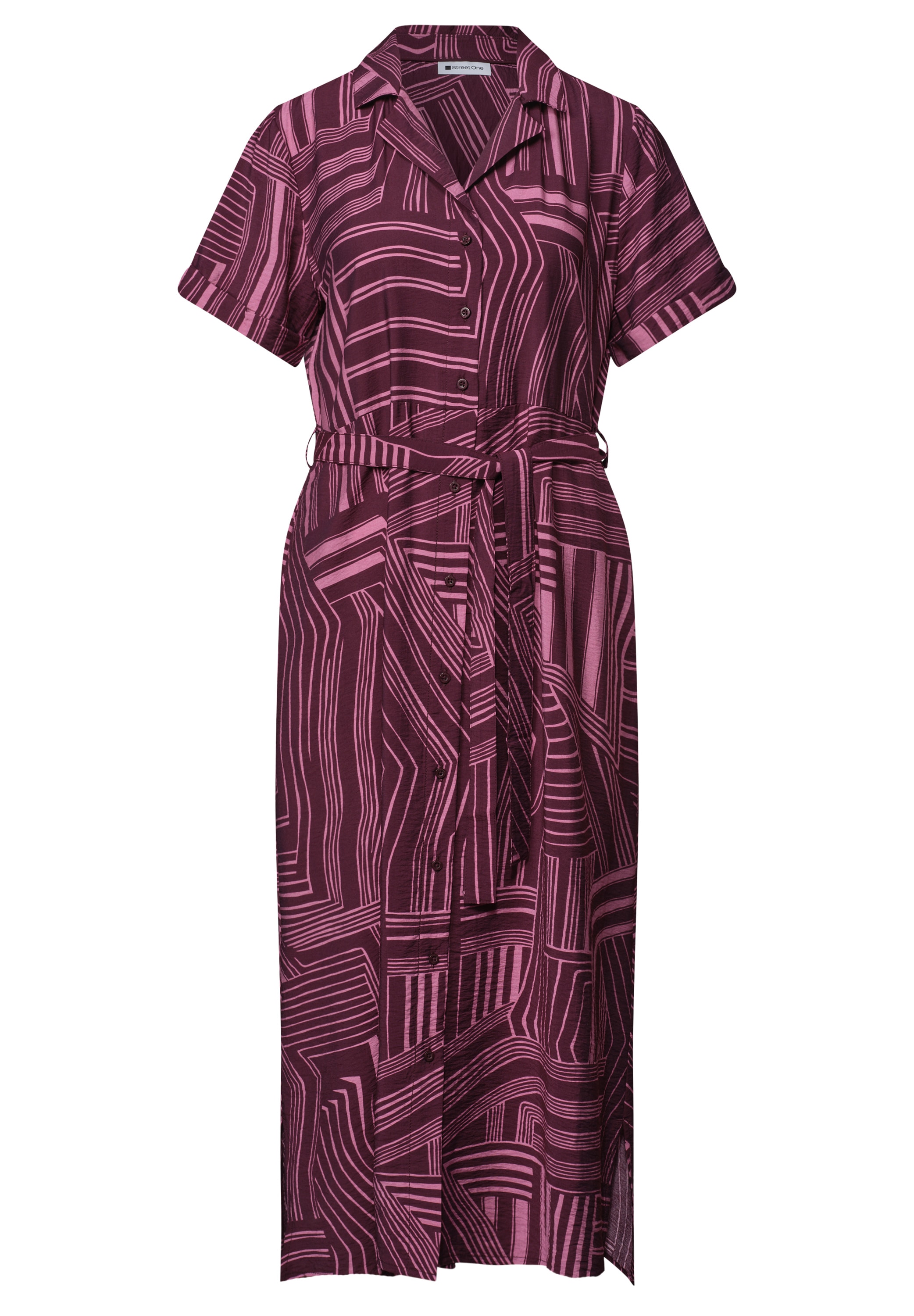 STREET ONE Maxikleid Ohne Taschen mit grafischem Muster
