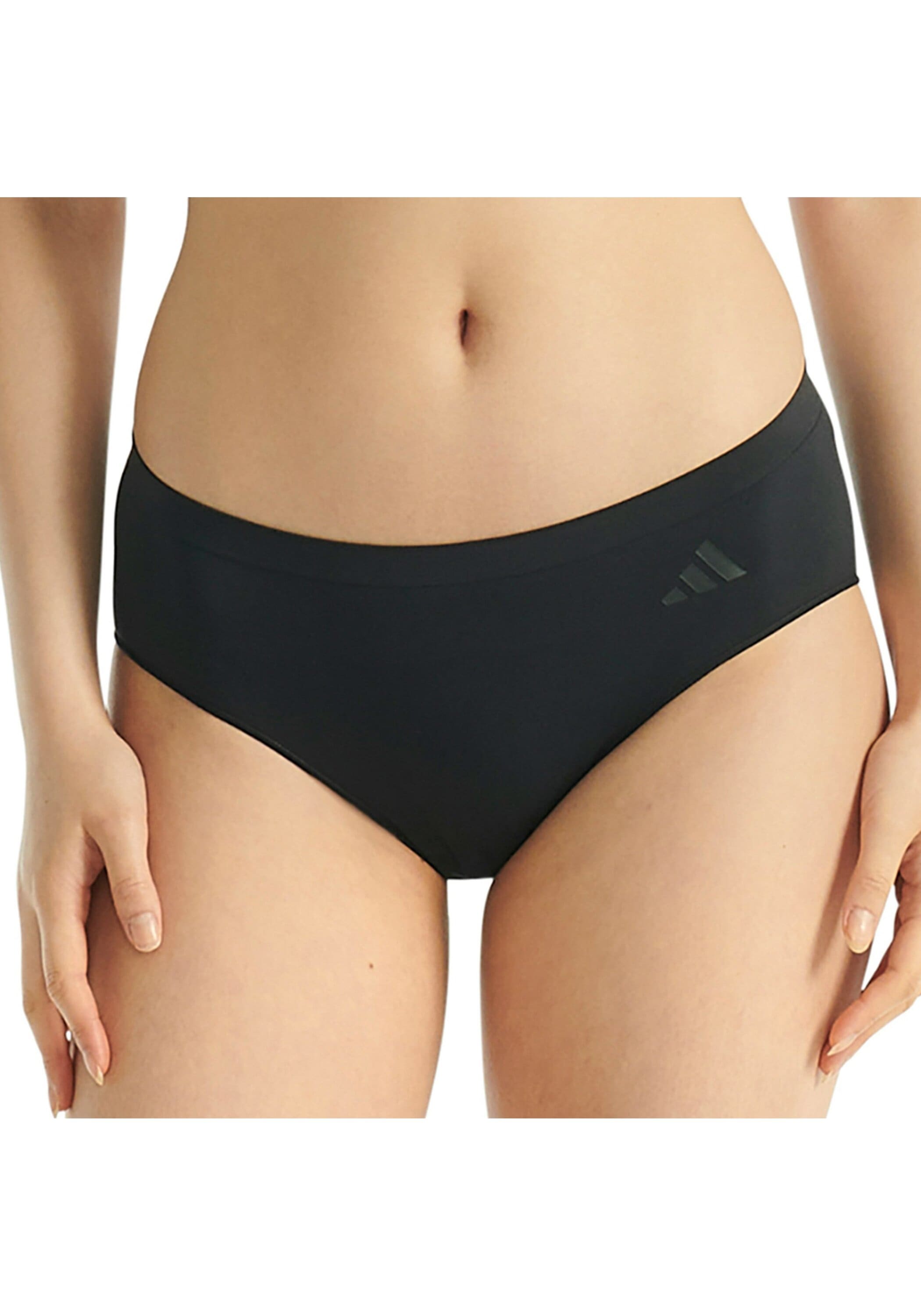 Damen Slip "Slip Sport Active Seamless Hipster 3P 3er Pack", ADIDAS ORIGINALS, Gr. XL, schwarz, Obermaterial: 87% Polyamid PA. 13% Elasthan EL.,