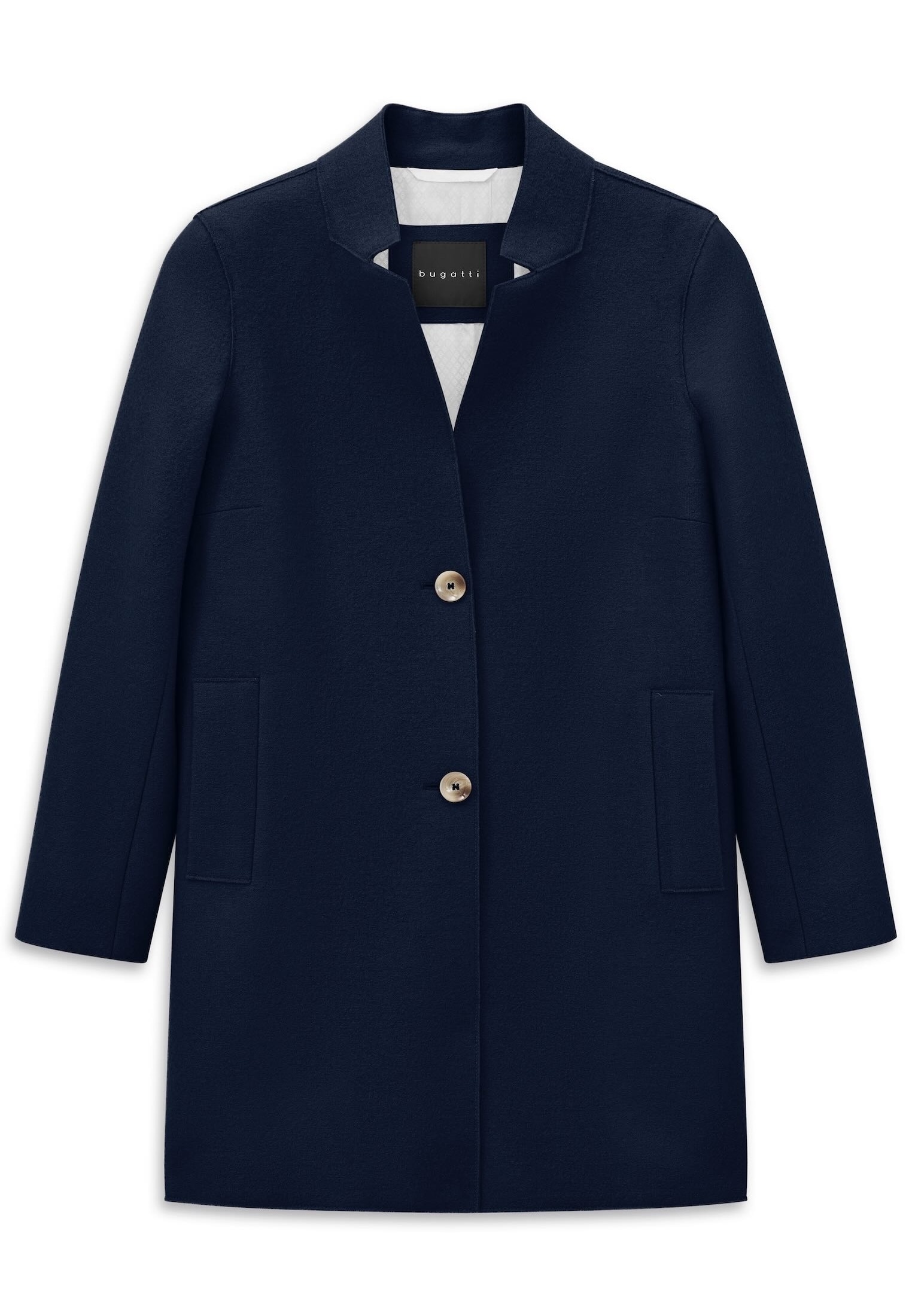 bugatti Wollmantel "Regular Fit" aus reiner italienischer Wolle günstig online kaufen