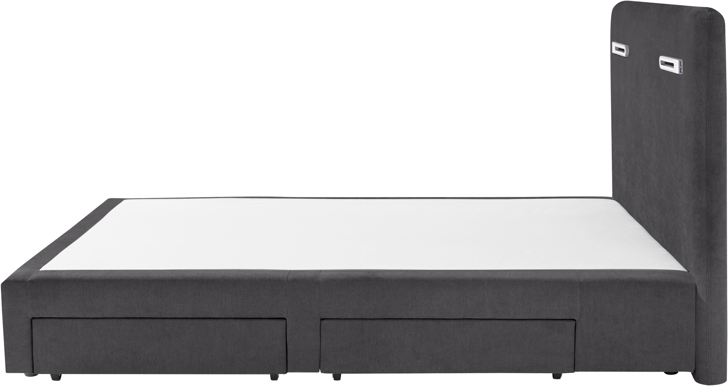 INOSIGN Boxbett »Luan«, Schubkästen, LED-Beleuchtung und Topper, in Breite 120 cm und 180 cm