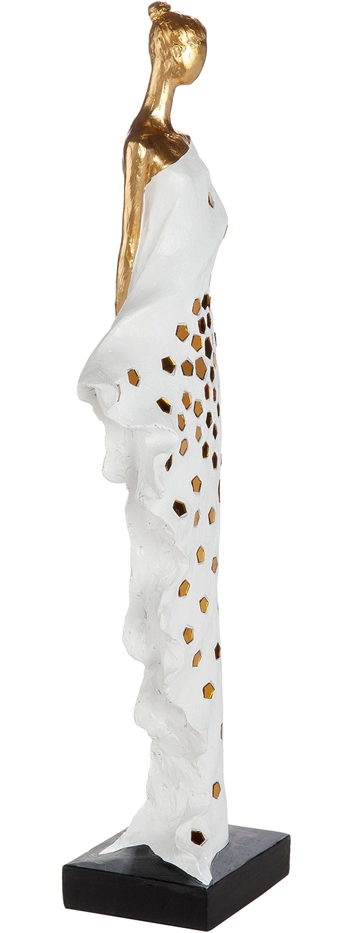 GILDE Skulptur »Skulptur Frau Miraelle weiß H. 52 cm« Anmutig modern dekorativ Wohnaccessoire Skulpturenfigur