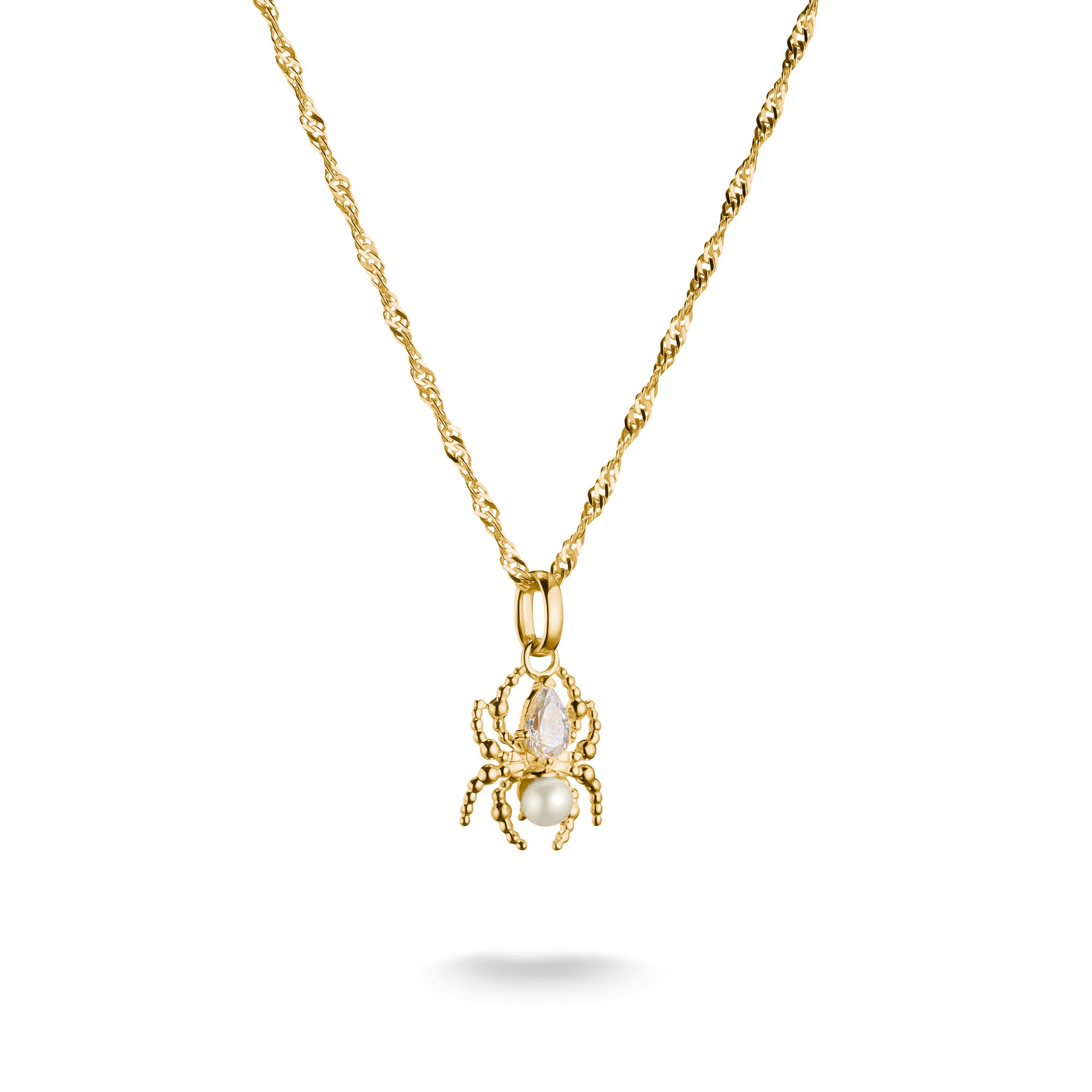 Thomas Sabo True Romance Collier Araignée Or Jaune 45cm