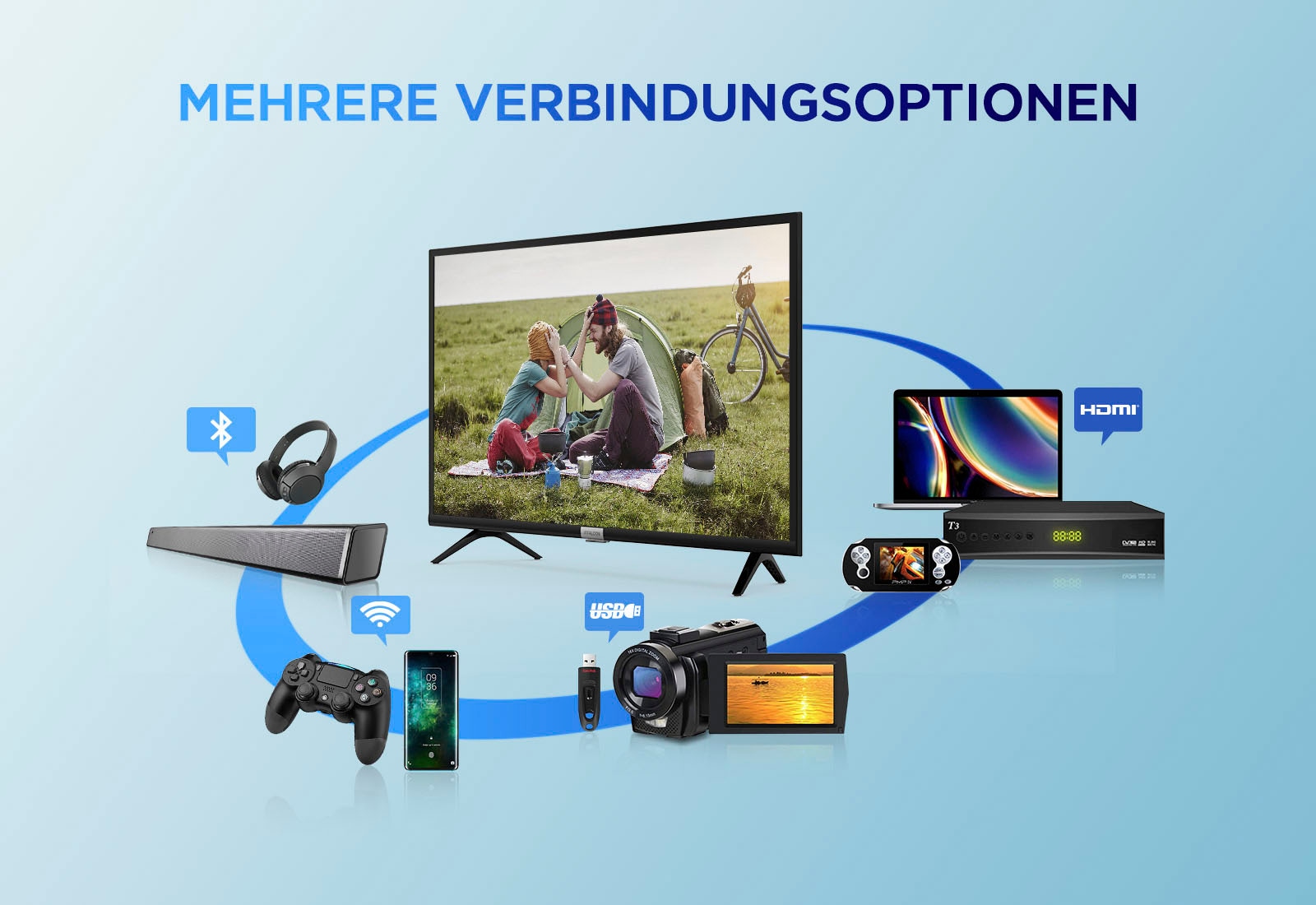 iFFALCON LCD-LED Fernseher »32F510X1«, HD ready, Android TV-Smart-TV