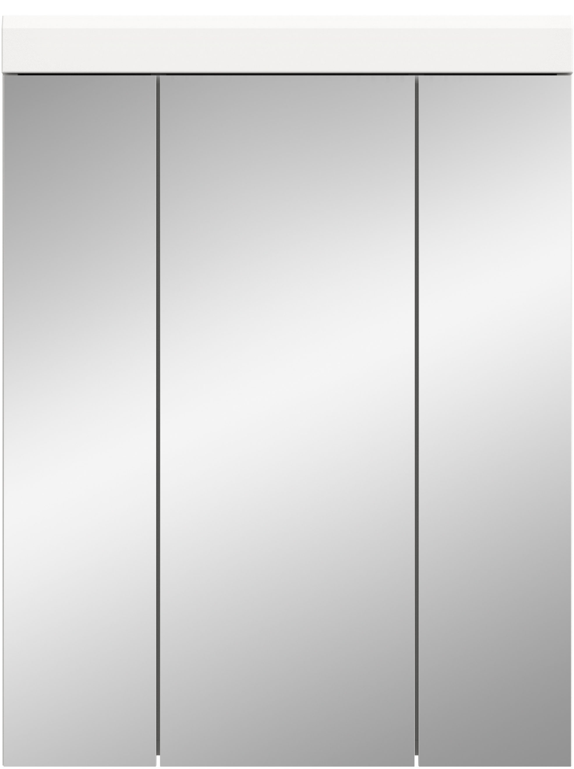 INOSIGN Badezimmerspiegelschrank »Siena, Breite 60cm, 3 Spiegeltüren, 9 Fächer, 6 Einlegeböden«, in verschiedenen Farben erhältlich, Badmöbel, Spiegel, Badschrank, Bad