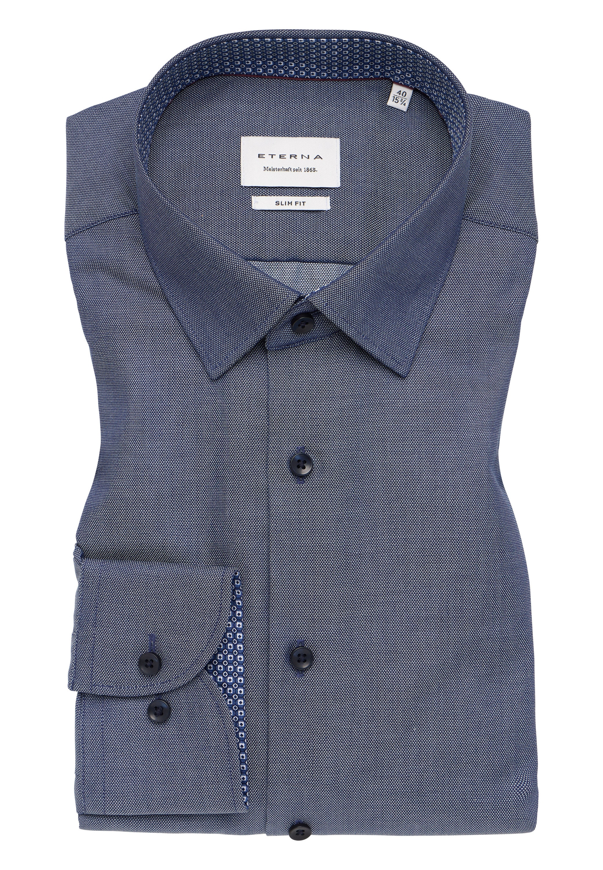 Eterna Langarmhemd »SLIM FIT«, NON IRON (bügelfrei)