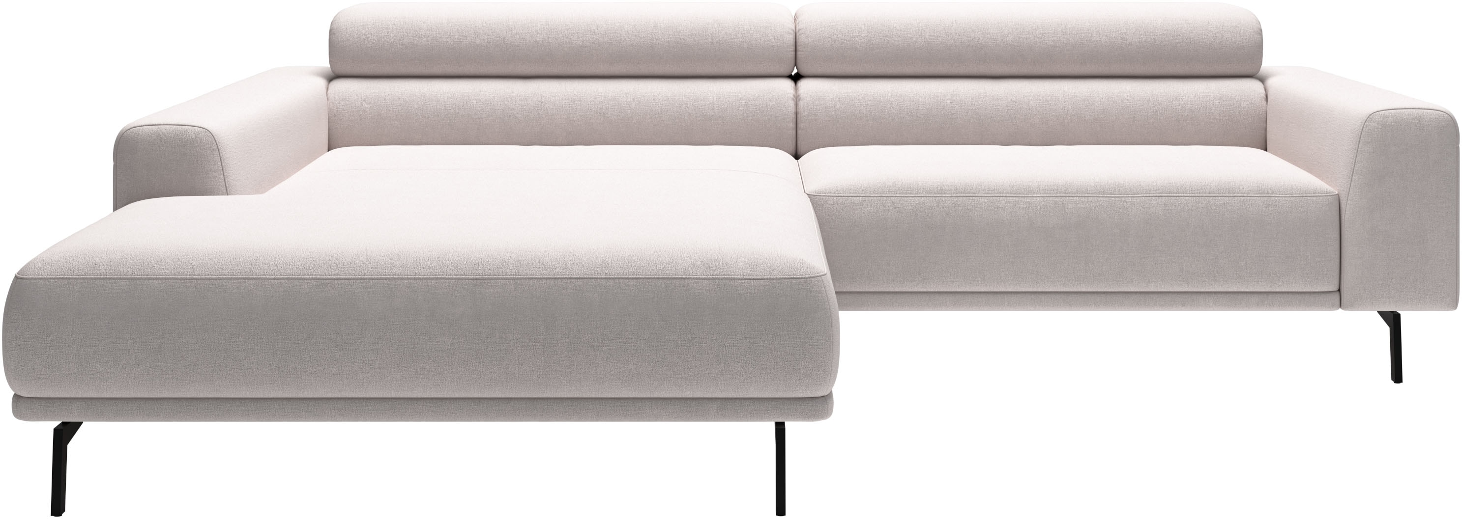 SCHÖNER WOHNEN-Kollektion "Tossa, Modernes Design trifft smarte Funktione, Breite 258 cm" Motorischer Sitzvorzug, Kopfteil-Funktion & Saugroboter-Höhe