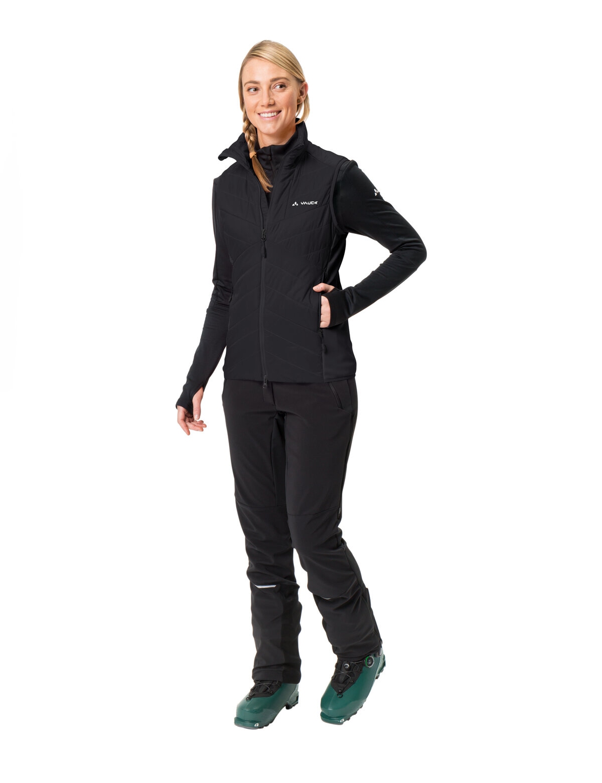 VAUDE Steppweste »Women's Sesvenna Vest IV« mit Steppung, Obermaterial aus Polyamid