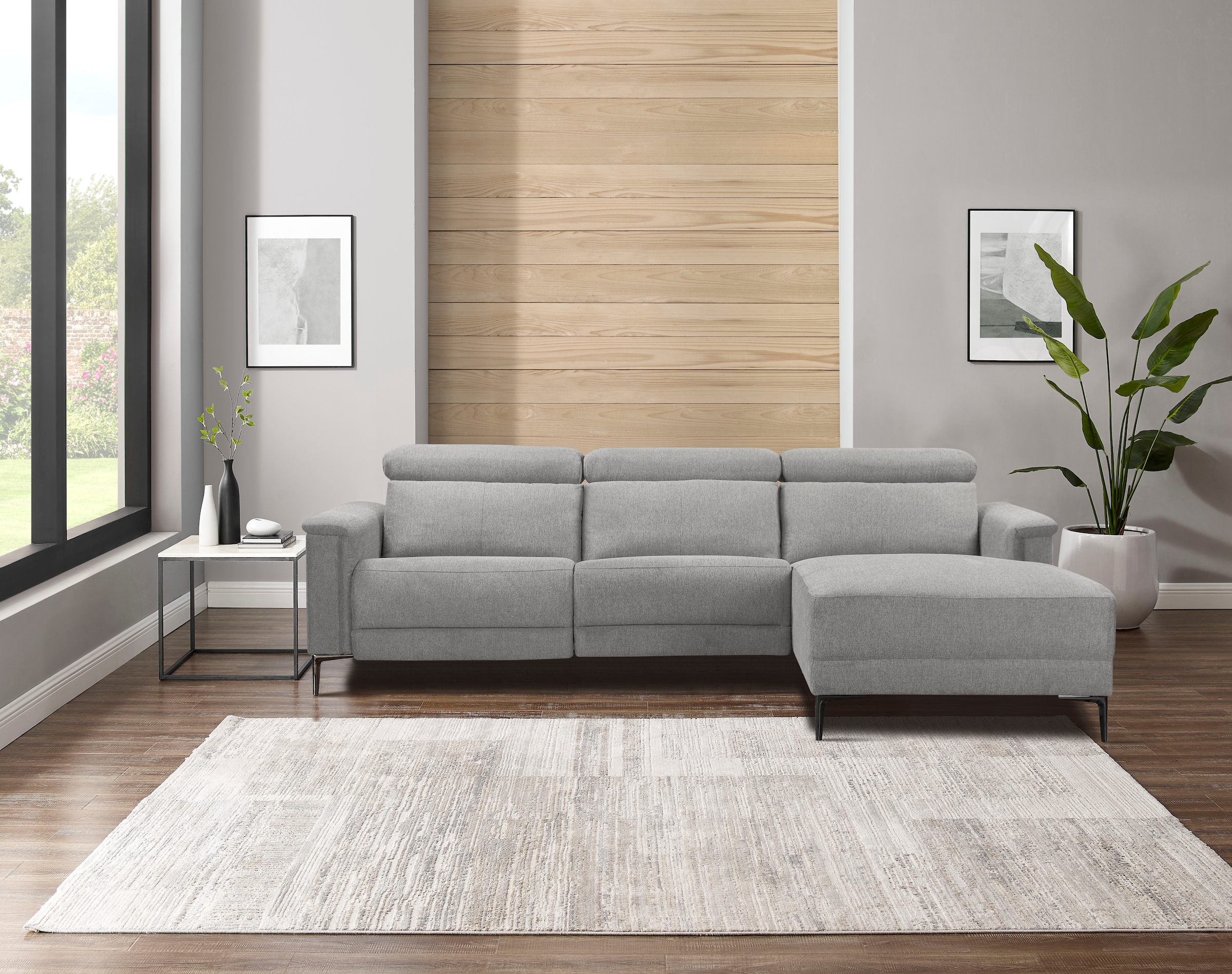 Home affaire Ecksofa "Lund, L-Form, 261cm, man. o. elektr. Relaxfunktion (m günstig online kaufen