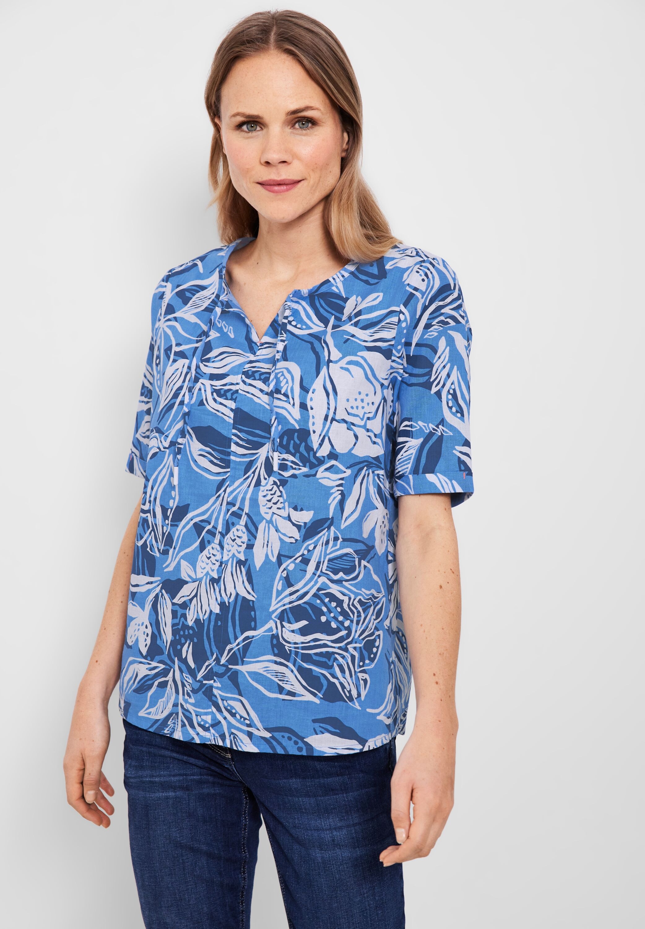 Shirtbluse, mit allover Blumenprint