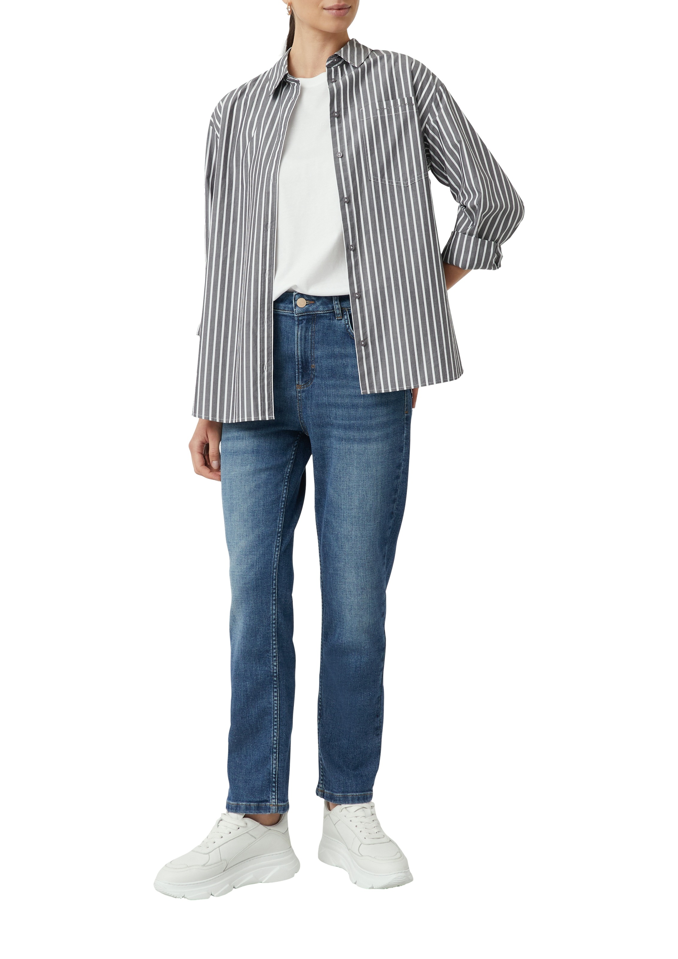 comma casual identity Straight-Jeans, mit hohem Bund günstig online kaufen