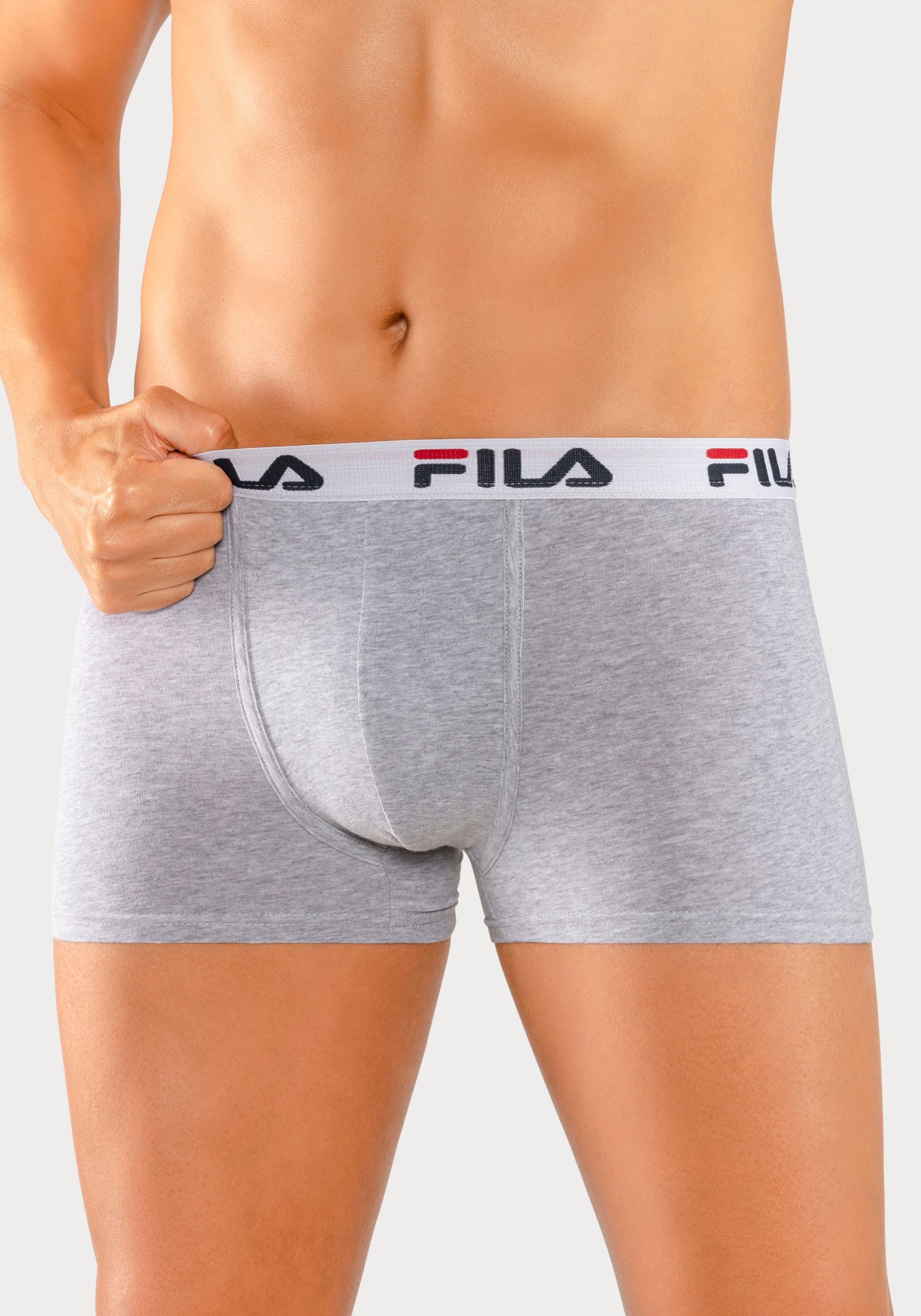 Fila Boxer »MAN BOXER SHORTS«, (3er Pack), mit elastischem Logobund