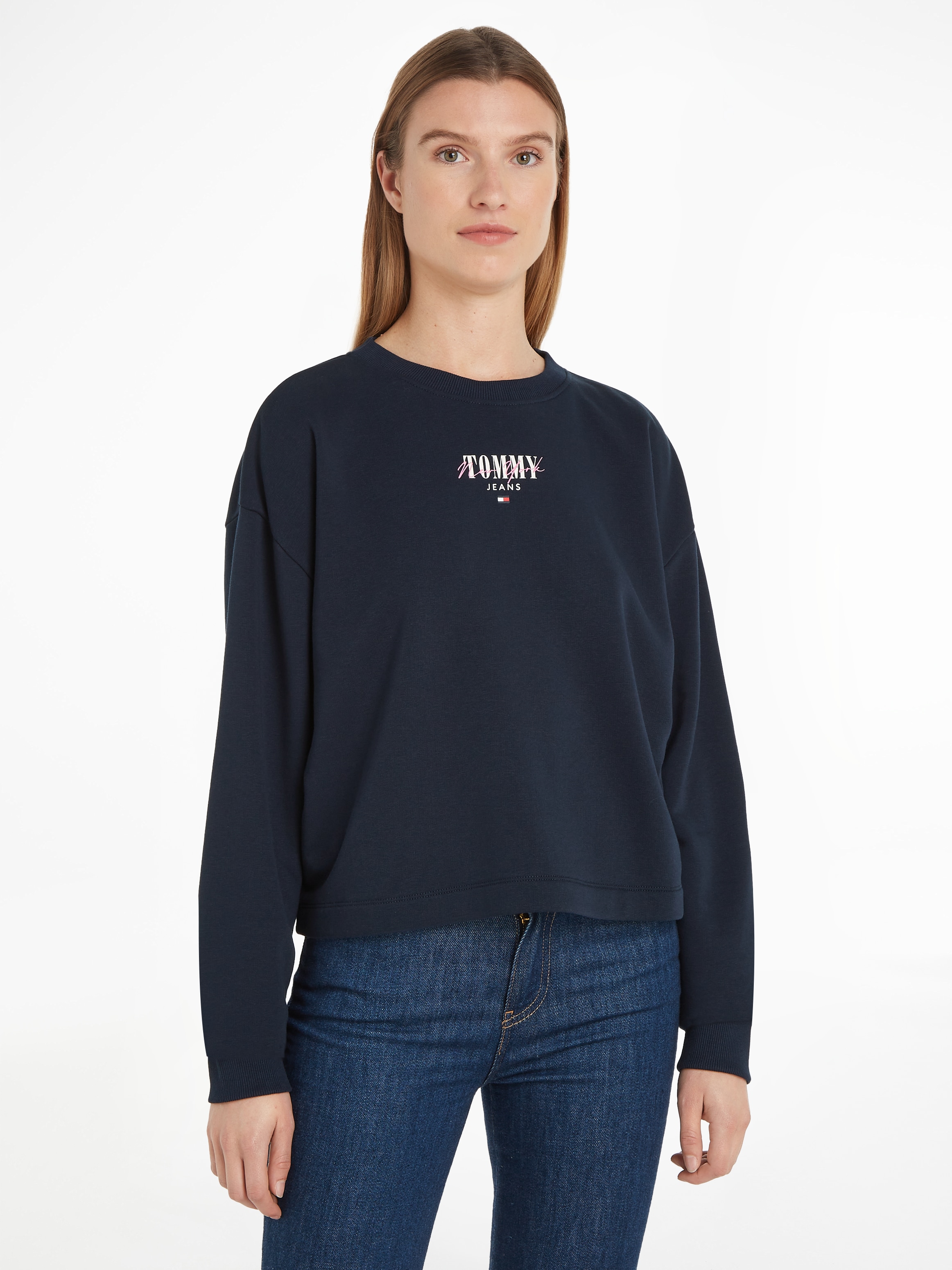 Tommy Jeans Curve Sweatshirt "TJW RLX ESSENTIAL LOGO CREW EXT", Große Größe günstig online kaufen