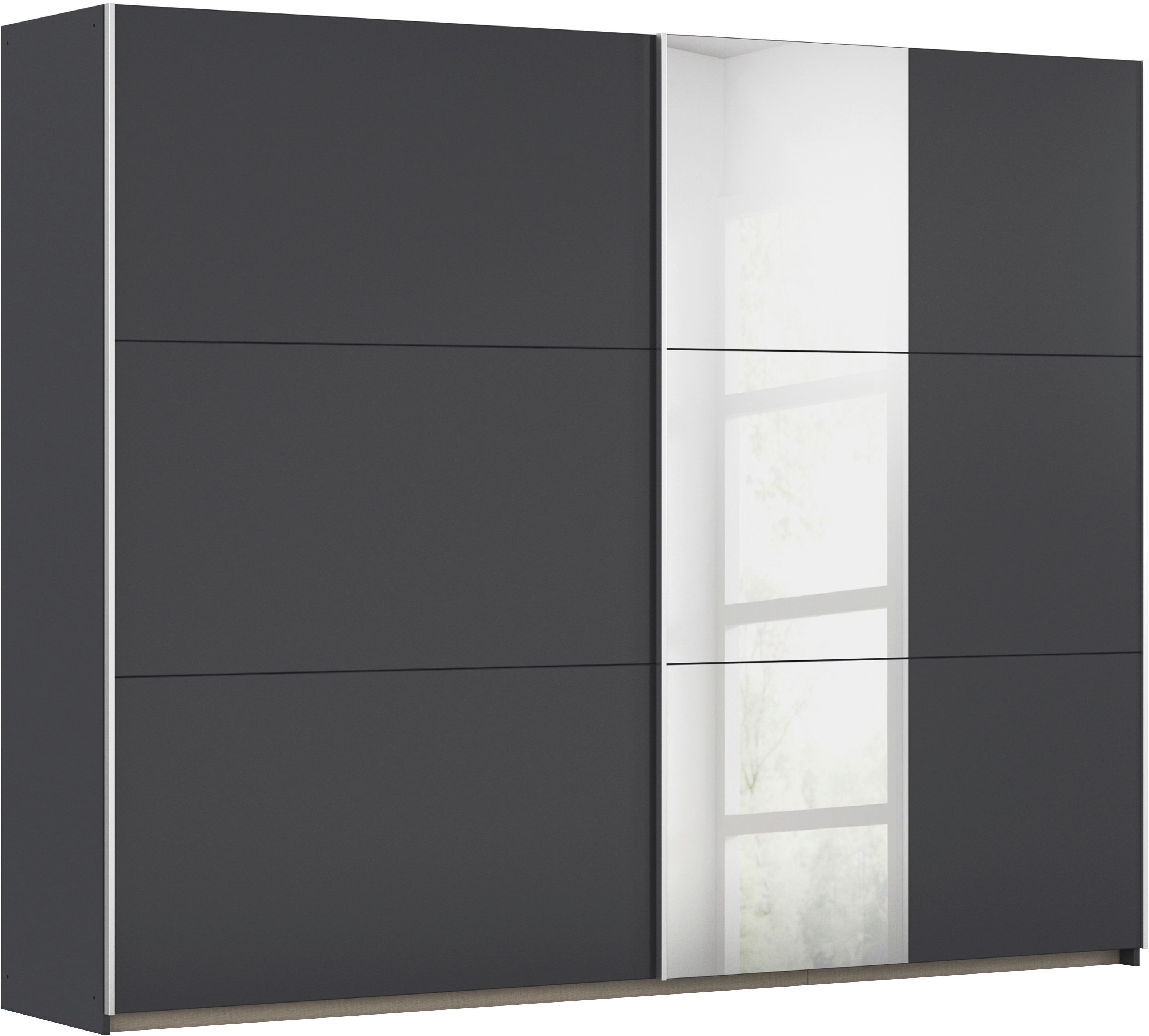 rauch Schwebetürenschrank "Kleiderschrank Schrank Garderobe AURELIO" 3 Ausstattungen BASIC/CLASSIC/PREMIUM (inkl. SOFT-CLOSE-FUNKTION), zeitloses Design, viele Farben, Breiten 175/218/261 cm MADE IN GERMANY