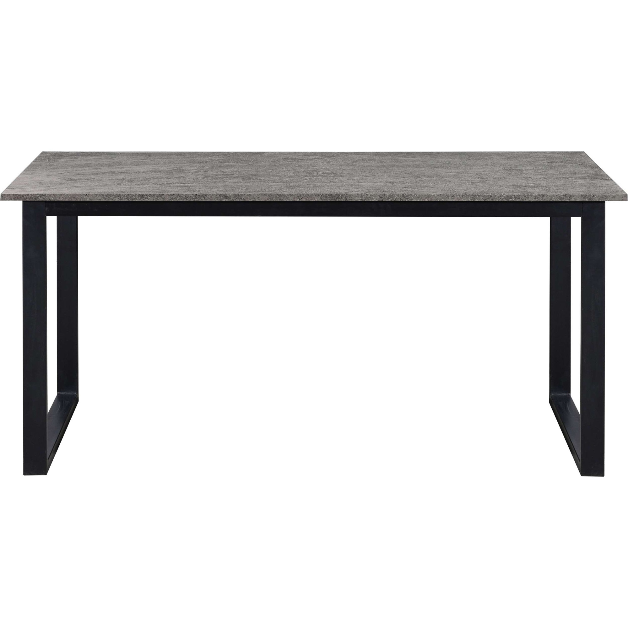 Esstisch OTTO HOME "Barcell", zement, optik, schwarz, B:160cm H:75cm T:90cm, Tische, Esstisch, schwarzes Metallgestell, Plattenvarianten wählbar, sowie Größen 3