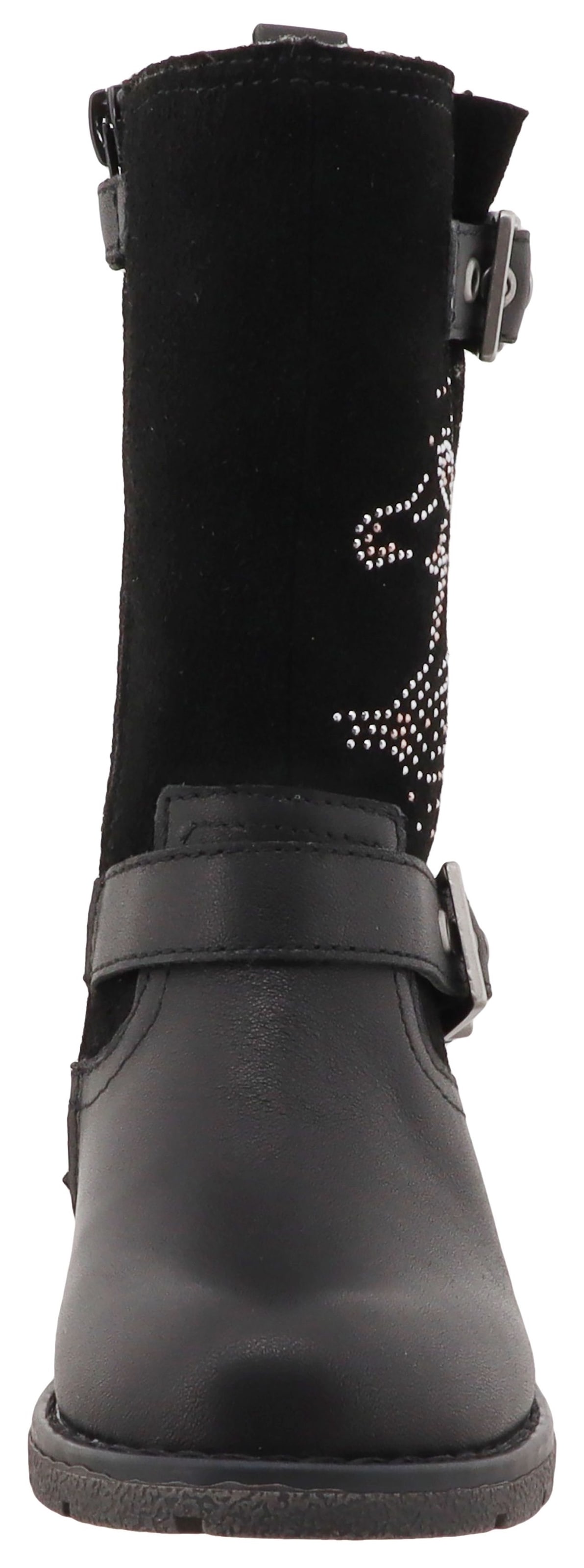 Lurchi Stiefel »Henriette1-TEX«  Langschaftstiefel, Nieten und Perdemotiv, Größenschablone zum Download