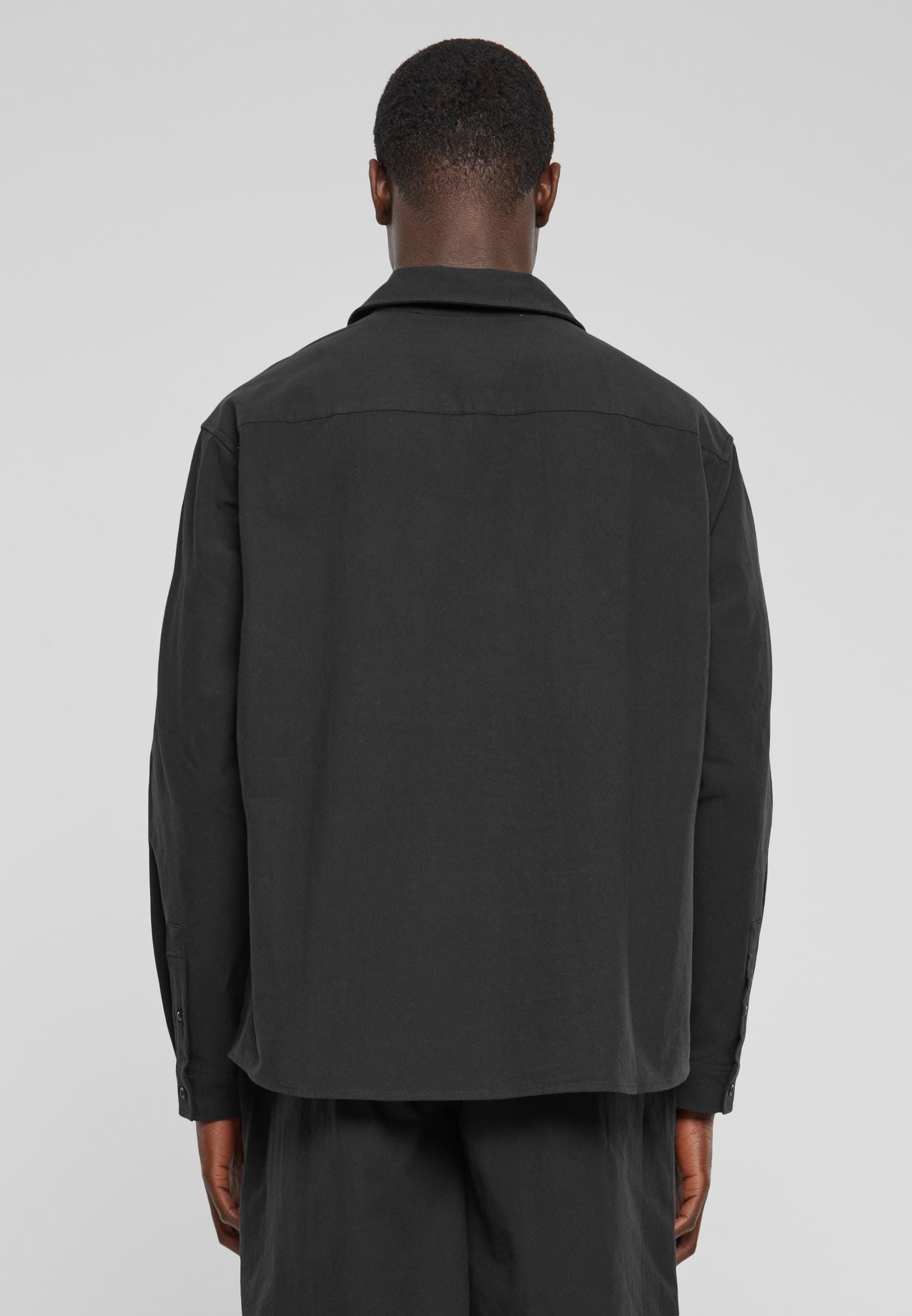 URBAN CLASSICS Langarmhemd »Urban Classics Herren Basic Crepe Shirt«, (1 tlg.)