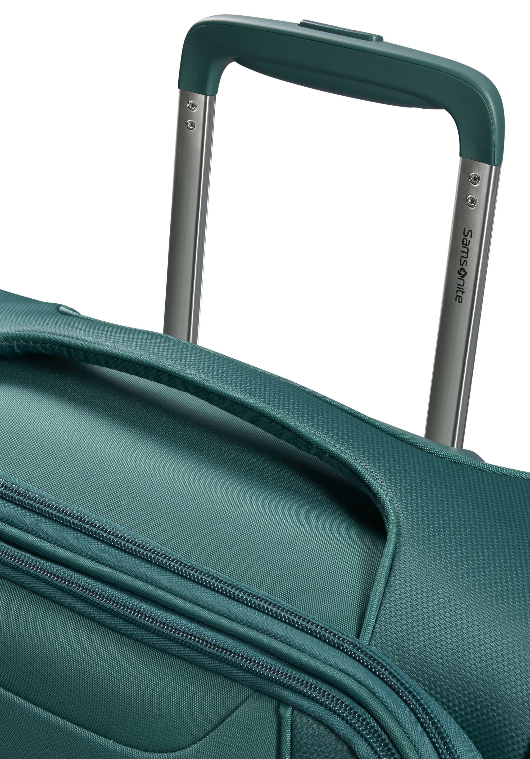 Samsonite Weichgepäck-Trolley »D'LITE«, 4 St. Rollen, Hartschalen-Koffer Reisekoffer TSA-Zahlenschloss im klassischen Design