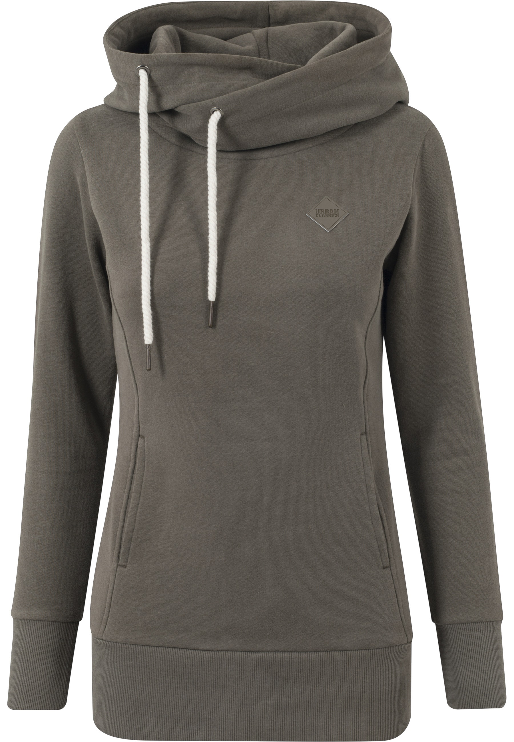 URBAN CLASSICS Hoodie "Urban Classics Damen Ladies Long Logopatch Hoody", 1 günstig online kaufen