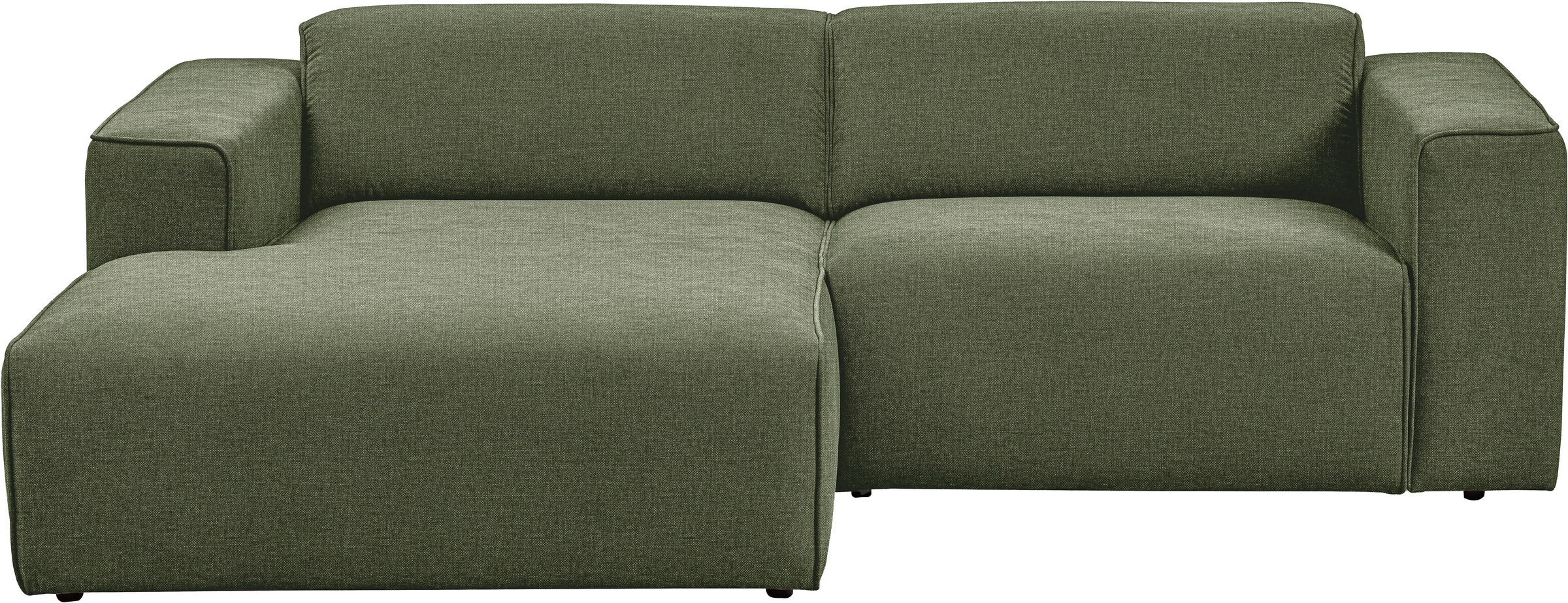 andas Ecksofa »Noord«, mit Kedernaht, Breite 234 cm, Cord, Struktur, Webstoff