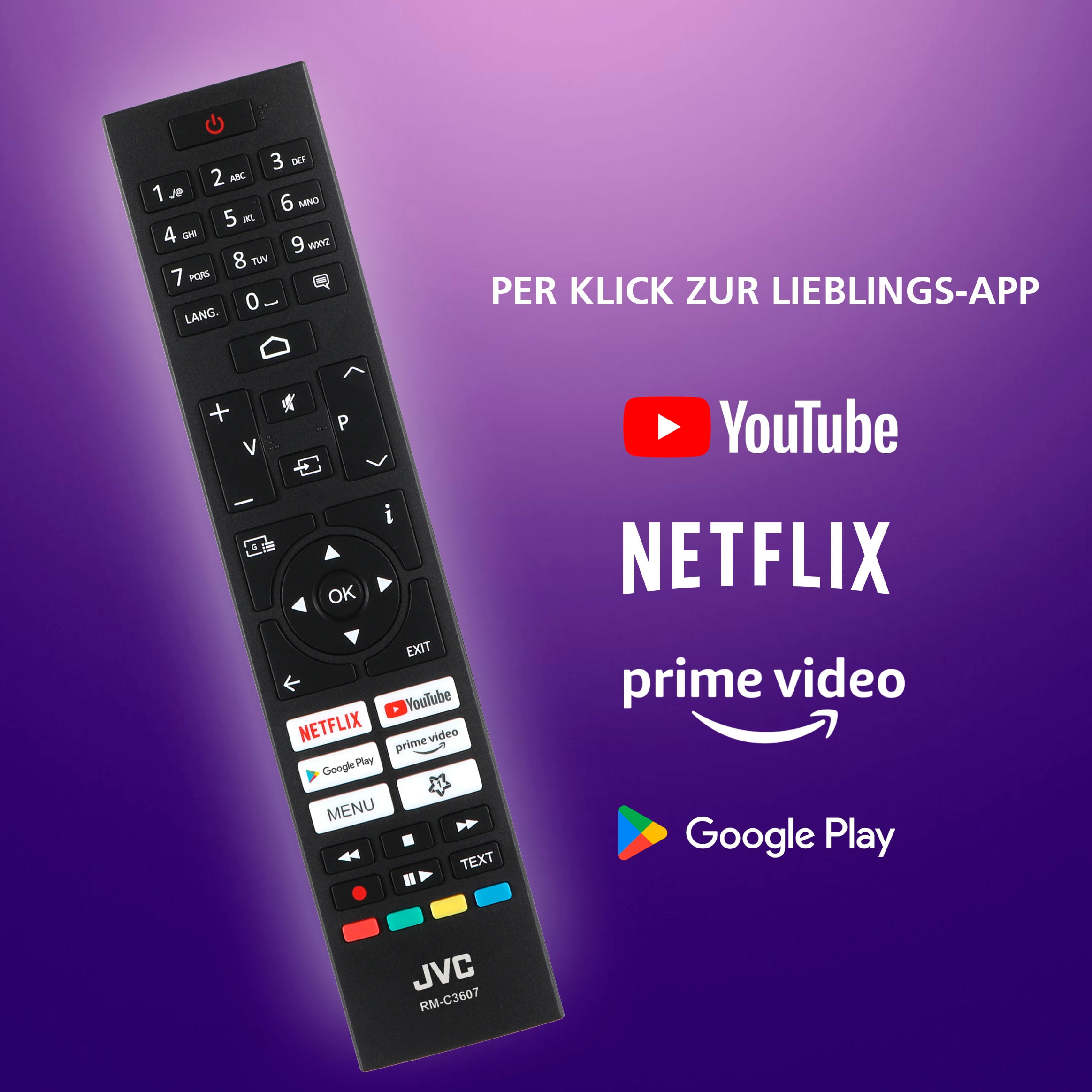 JVC LED-Fernseher »LT-24VAH3455«, HD-ready, Android TV-Smart-TV