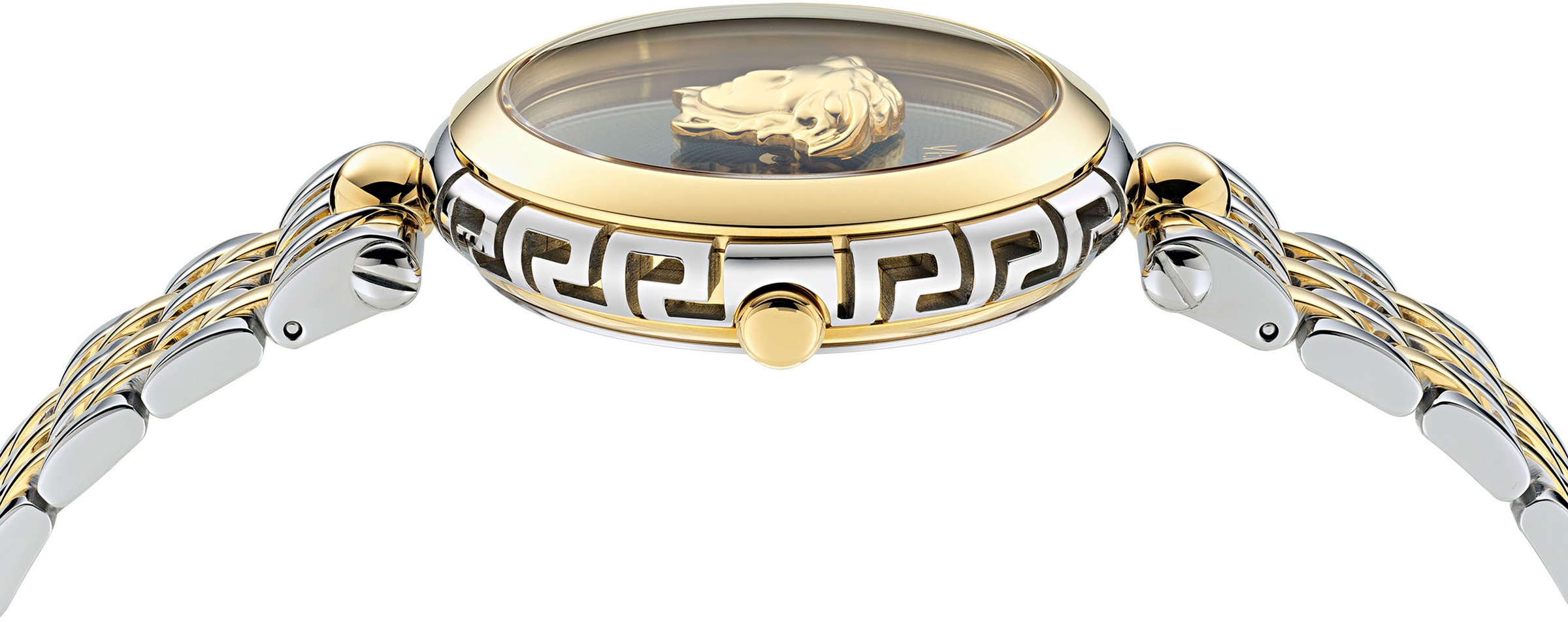 Versace Quarzuhr »MEDUSA HERITAGE«, Armbanduhr, Damenuhr, Swiss Made, Saphirglas, Edelstahlarmband, analog