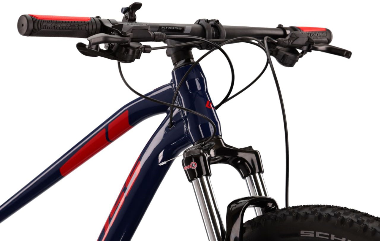 Kross Mountainbike »KROSS MTB Hardtail Level 2.0 29" blau 18 Gänge«, 18 Gang, Shimano, ALIVIO M3100 Schaltwerk, Kettenschaltung