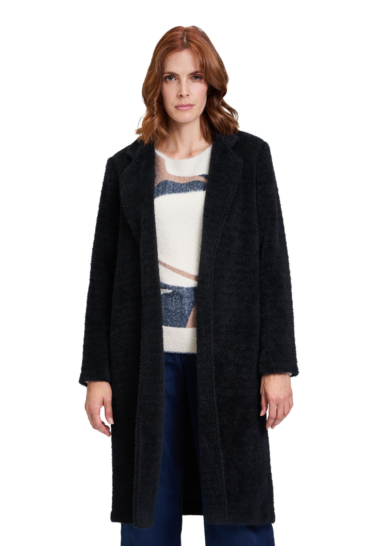 Betty&Co Jackenblazer "Betty & Co Longjacke mit Reverskragen", Material