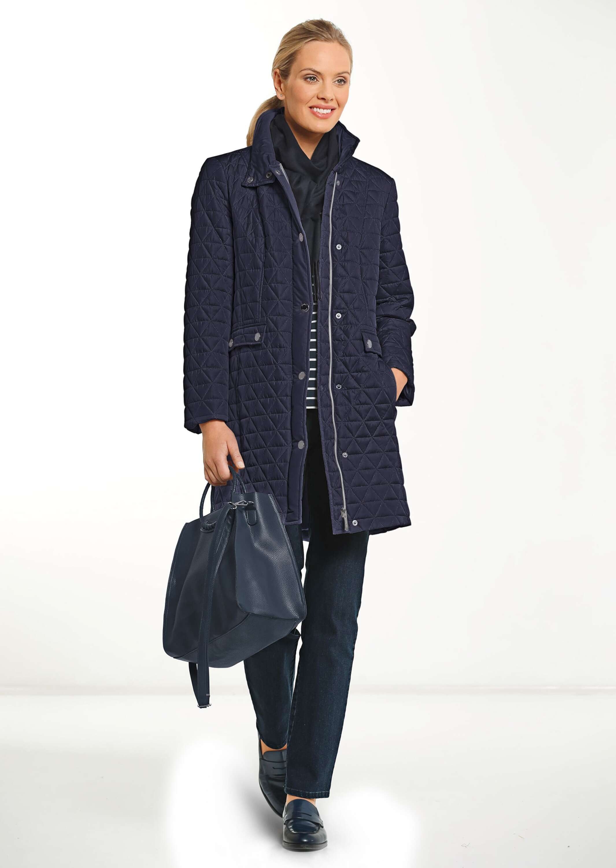 GOLDNER Langmantel "Kurzgröße Stepp-Kurzmantel mit Stehkragen" günstig online kaufen