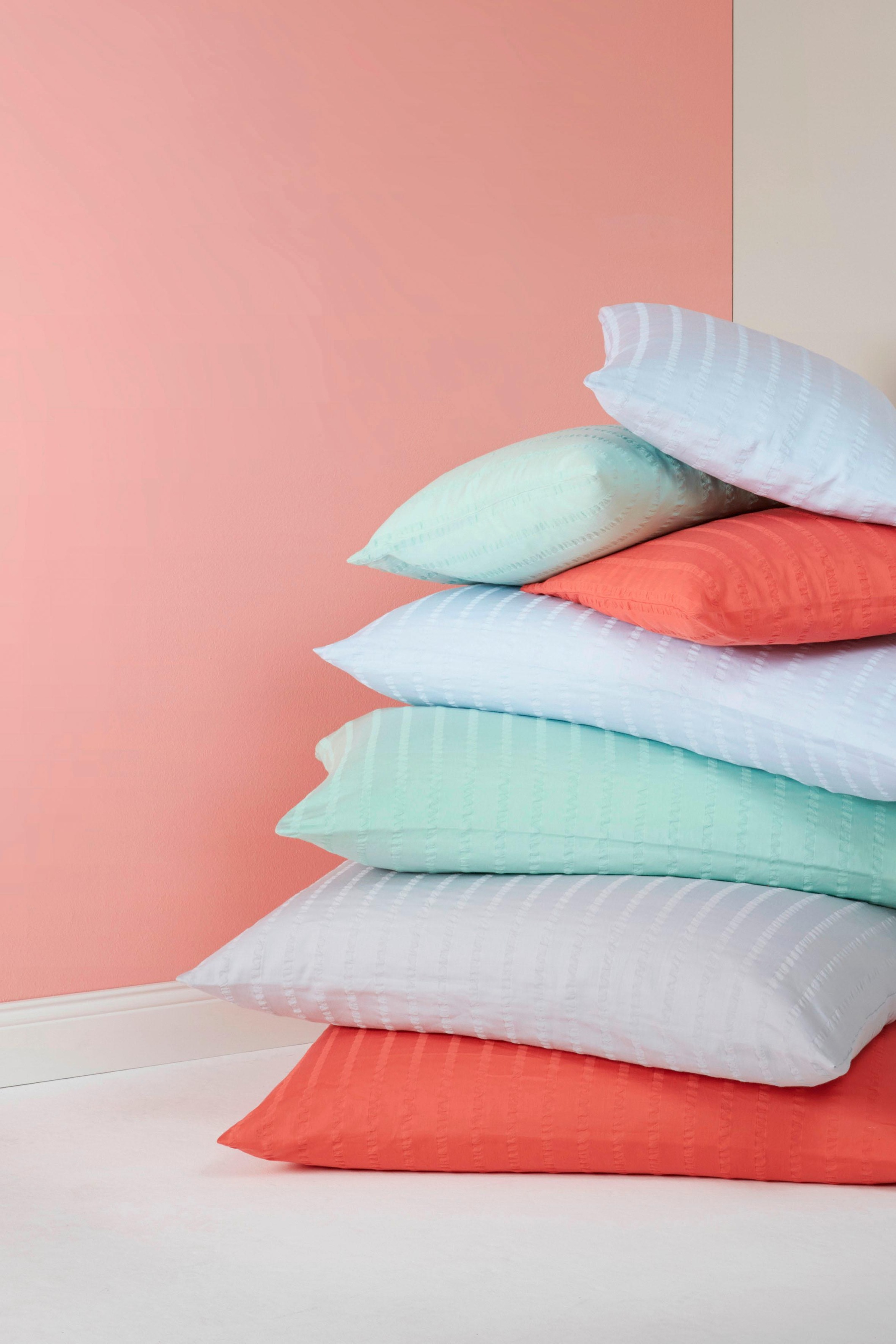 Elegante Bettwäsche "Chelsea" 2 Stk. gewebter Seersucker günstig online kaufen