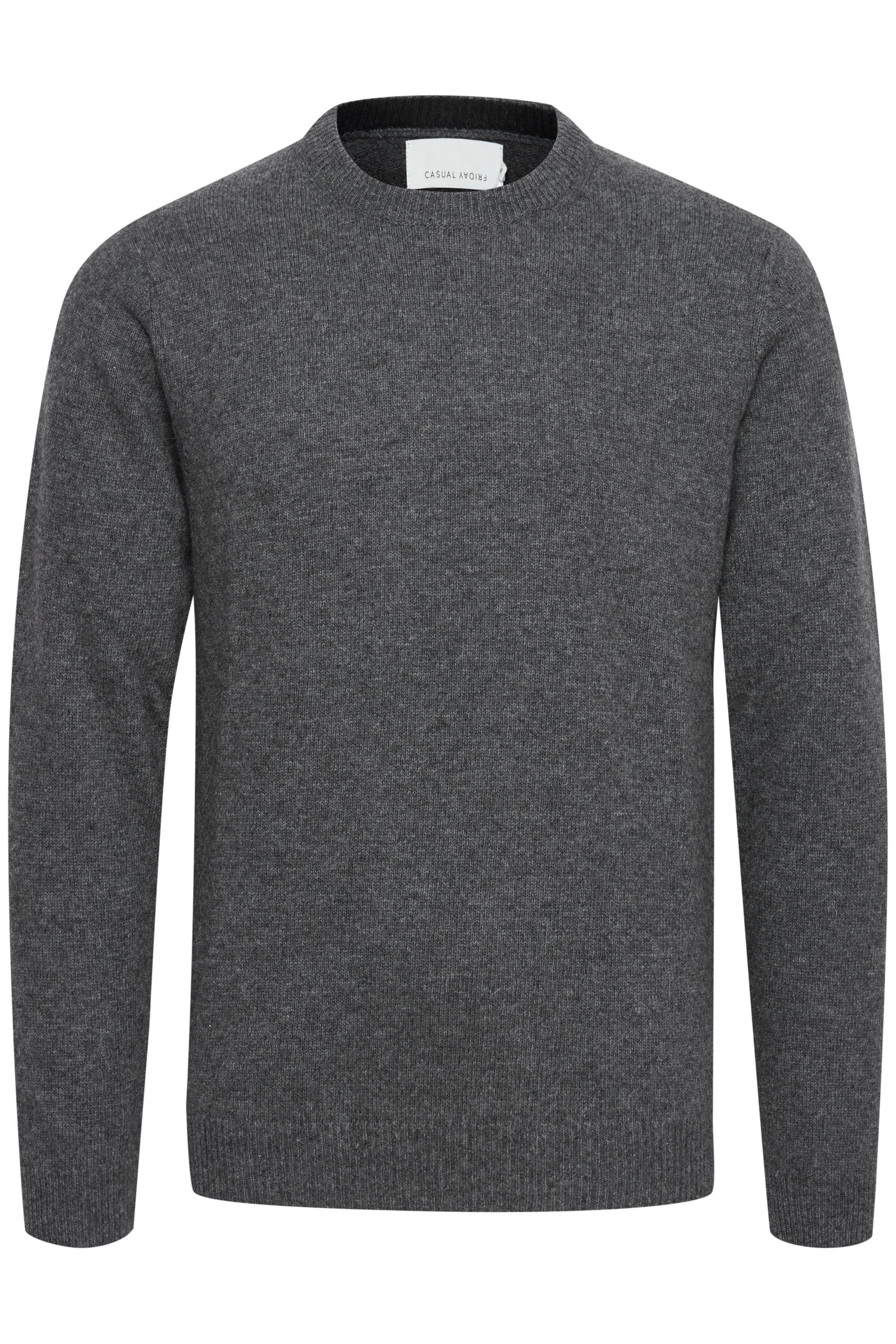 Casual Friday Strickfleece-Pullover "Strickpullover CFKarl"