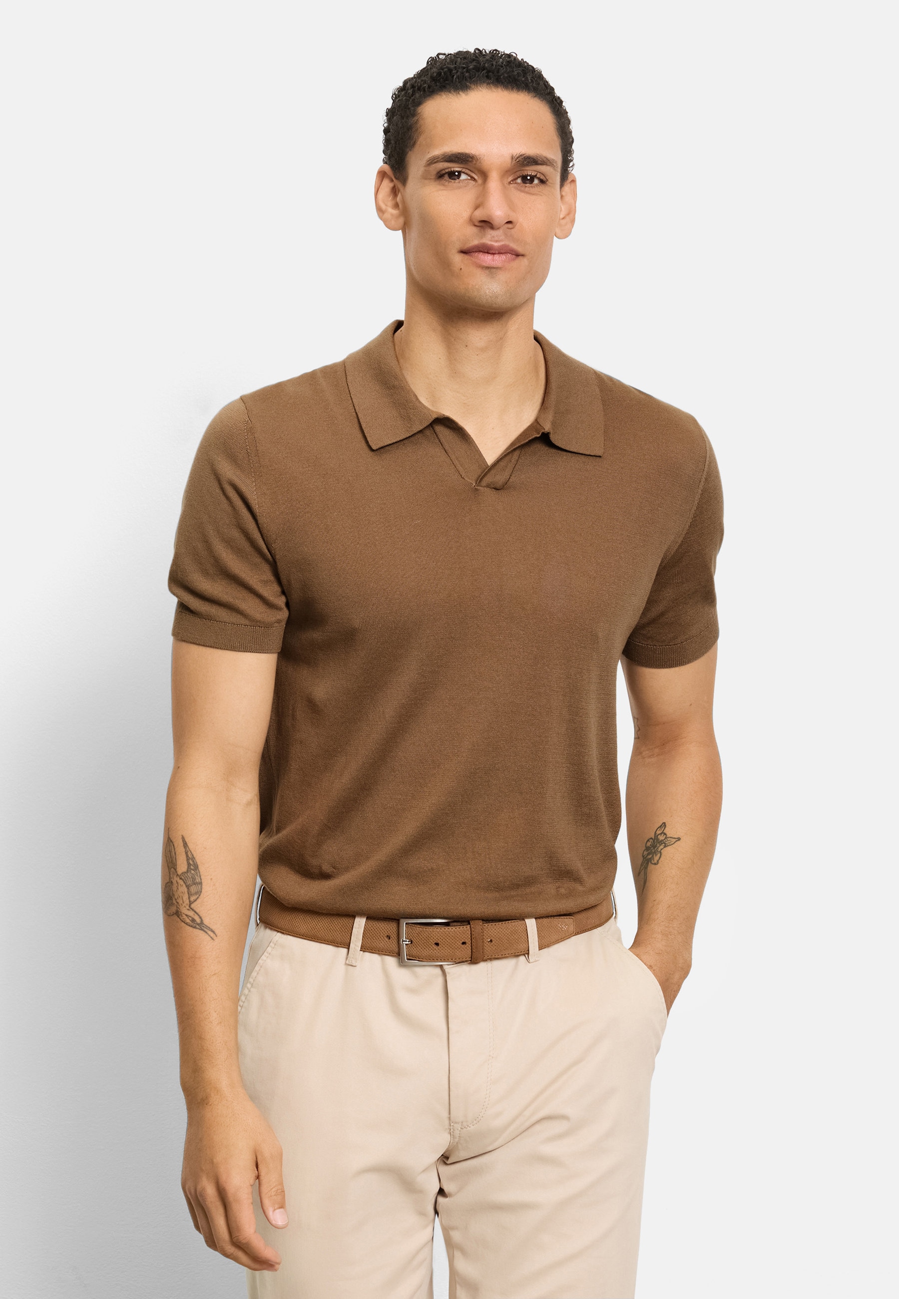 OLYMP Poloshirt "OLYMP Casual Strick" günstig online kaufen