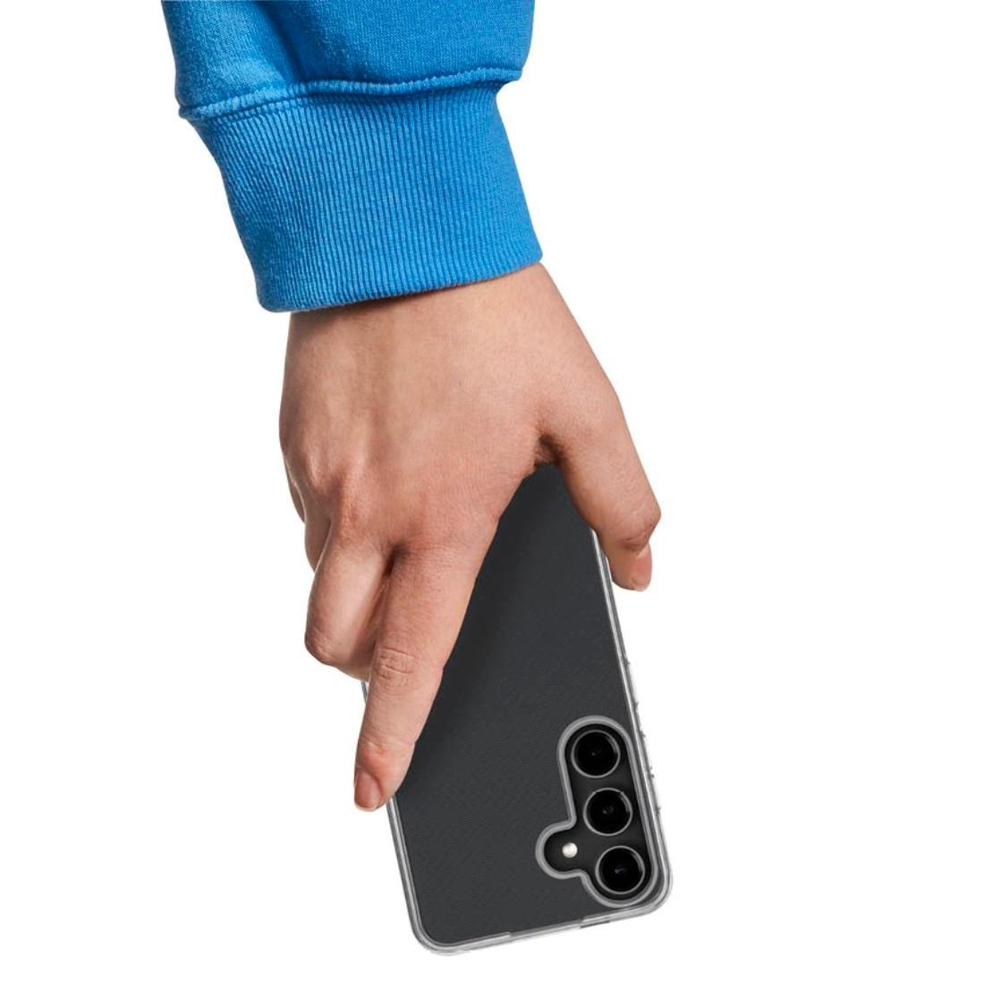 Hama Smartphone-Hülle »Handyhülle „Always Clear“ für Galaxy S25 (kratzfest, ohne Vergilben)«, ohne schnelles Vergilben