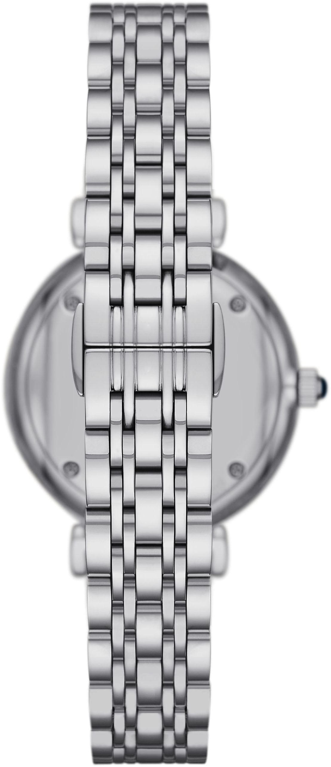 Emporio Armani Quarzuhr, Armbanduhr, Damenuhr, Edelstahlarmband, analog