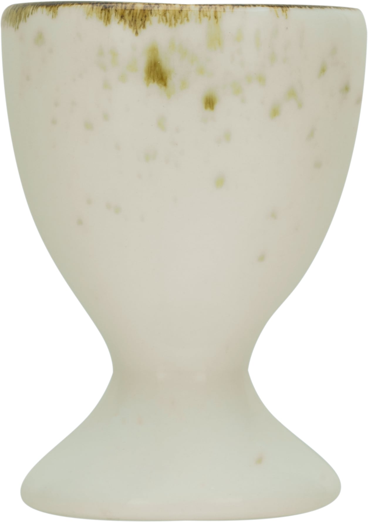 CreaTable Eierbecher »Nature Collection Creme, 6-tlg.« Naturverbundenes Design, Einzigartige Oberfläche