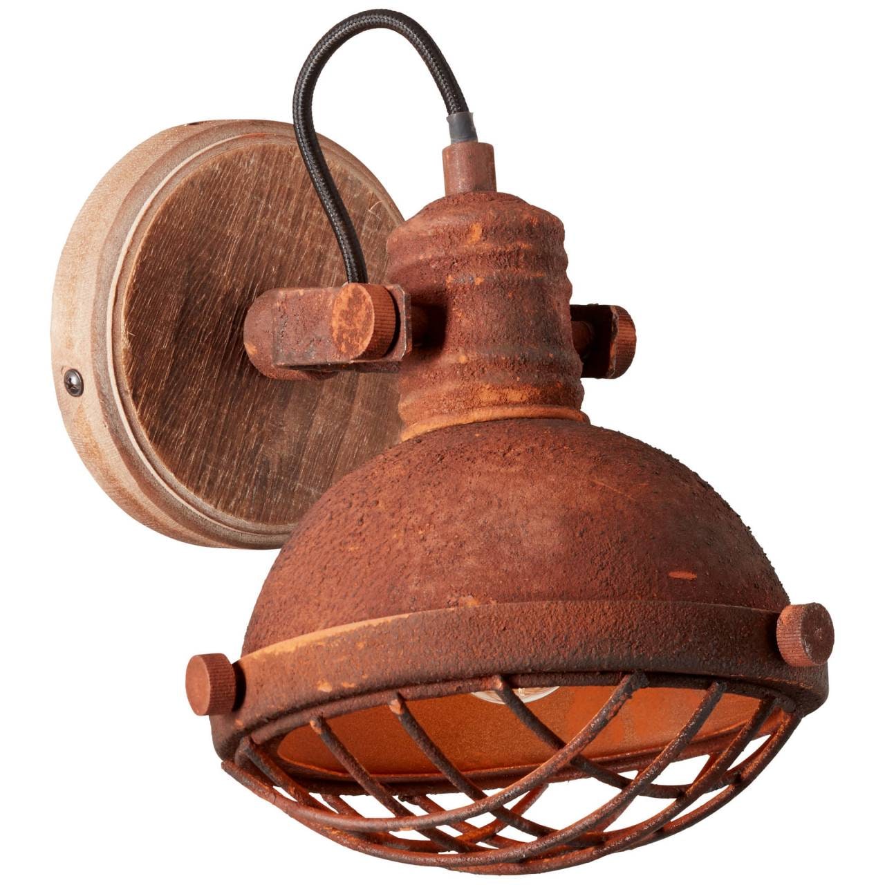 Brilliant Wandstrahler »Mila«, 1 flammig, Leuchtmittel E14 | ohne Leuchtmittel, Wandspot rostfarbend