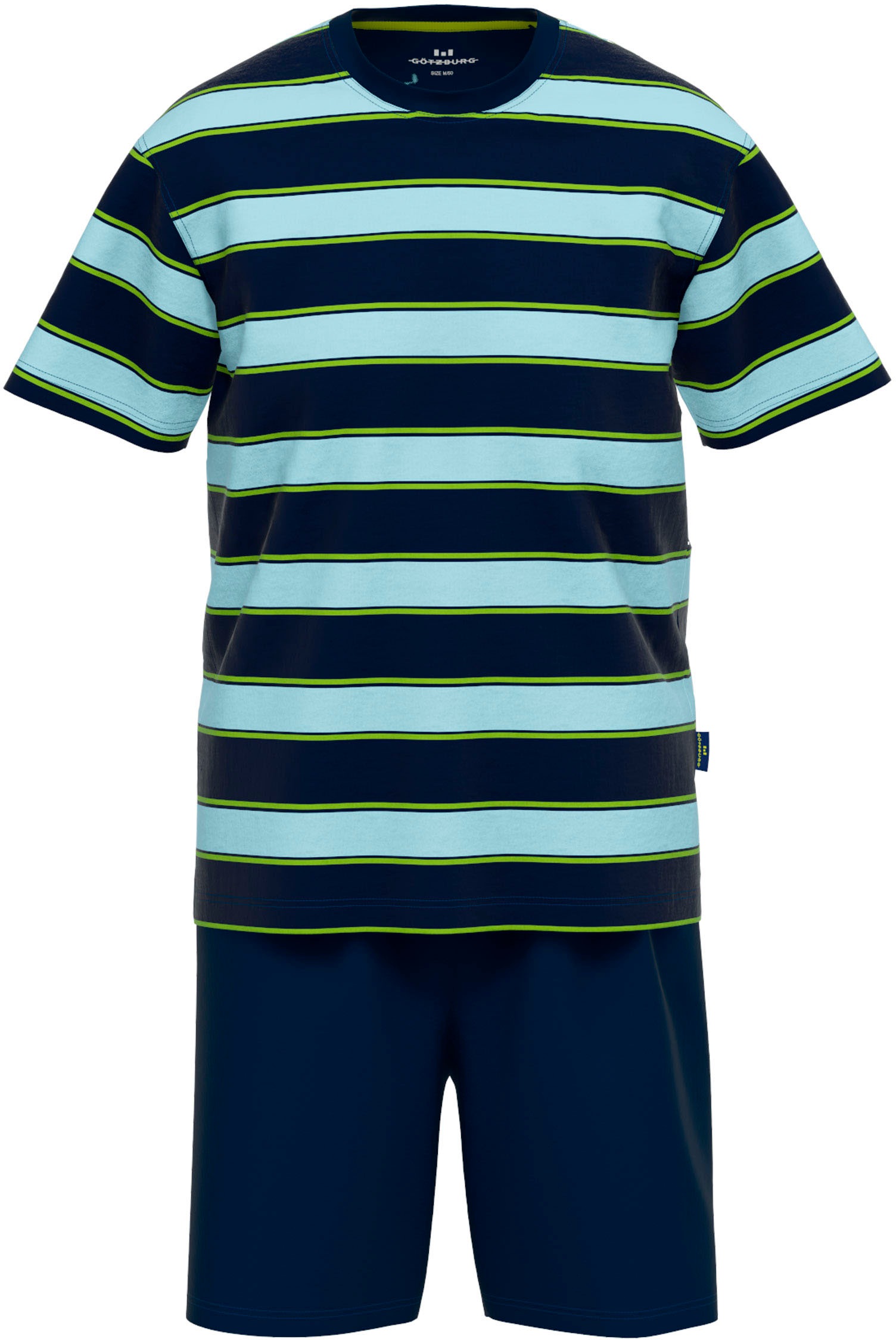 GÖTZBURG Shorty, (2 tlg.), Kurzarm, Rundhalsausschnitt, kurze Hose, 100% Ba günstig online kaufen